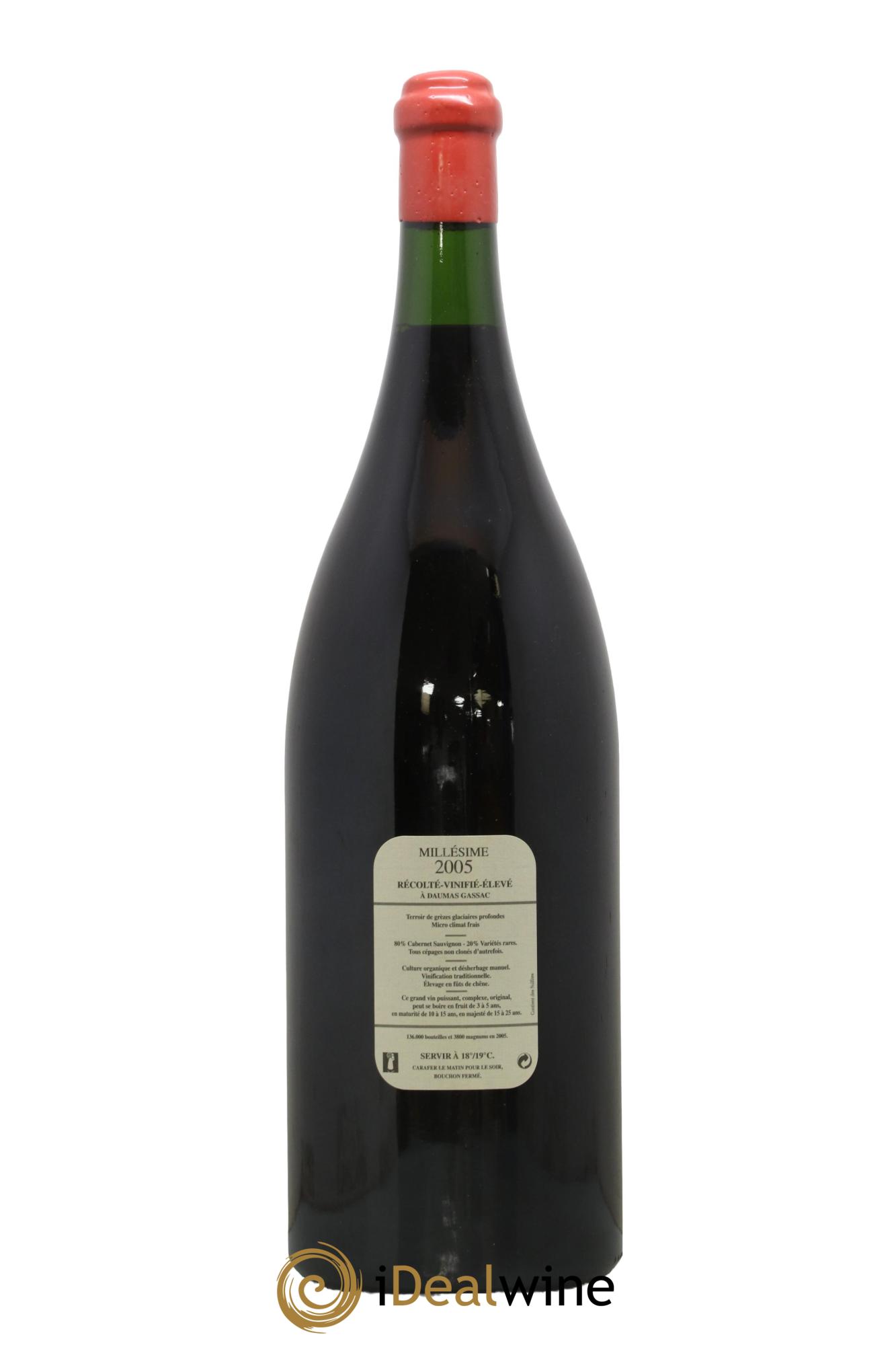 IGP St Guilhem-le-Désert - Cité d'Aniane Mas Daumas Gassac Famille Guibert de La Vaissière 2005 - Posten von 1 Doppel-Magnum - 2