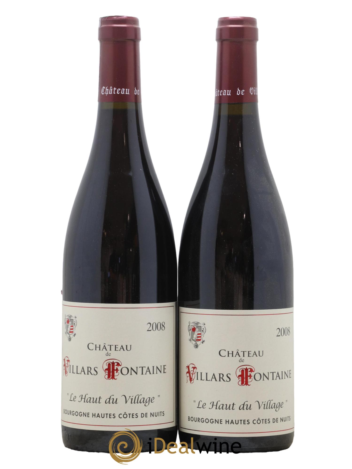 Hautes-Côtes de Nuits Le Haut du Village Domaine de Villars Fontaine 2008 - Lot de 2 bouteilles - 0