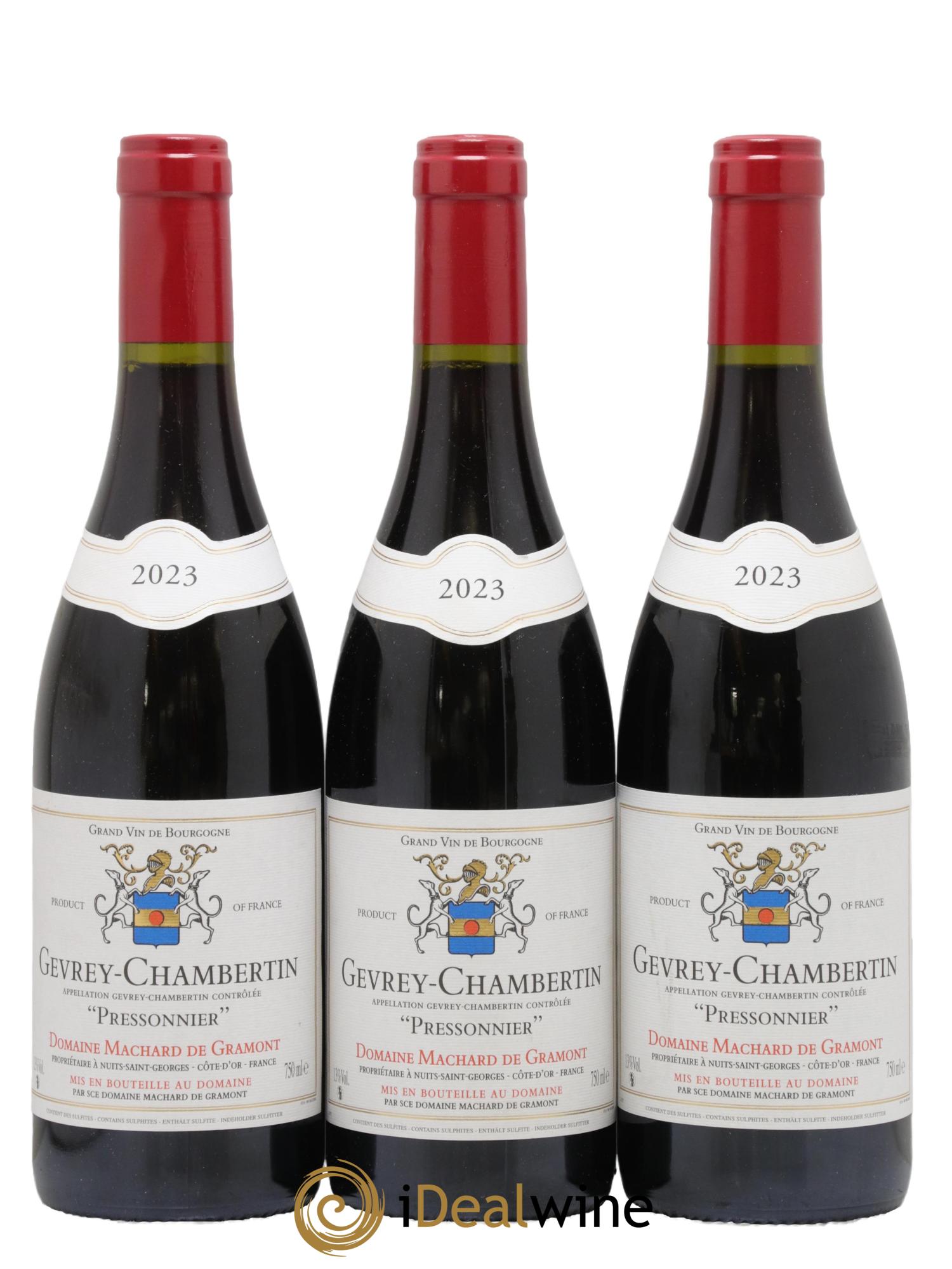 Gevrey-Chambertin Pressonnier Domaine Machard De Gramont 2023 - Lot de 3 bouteilles - 0