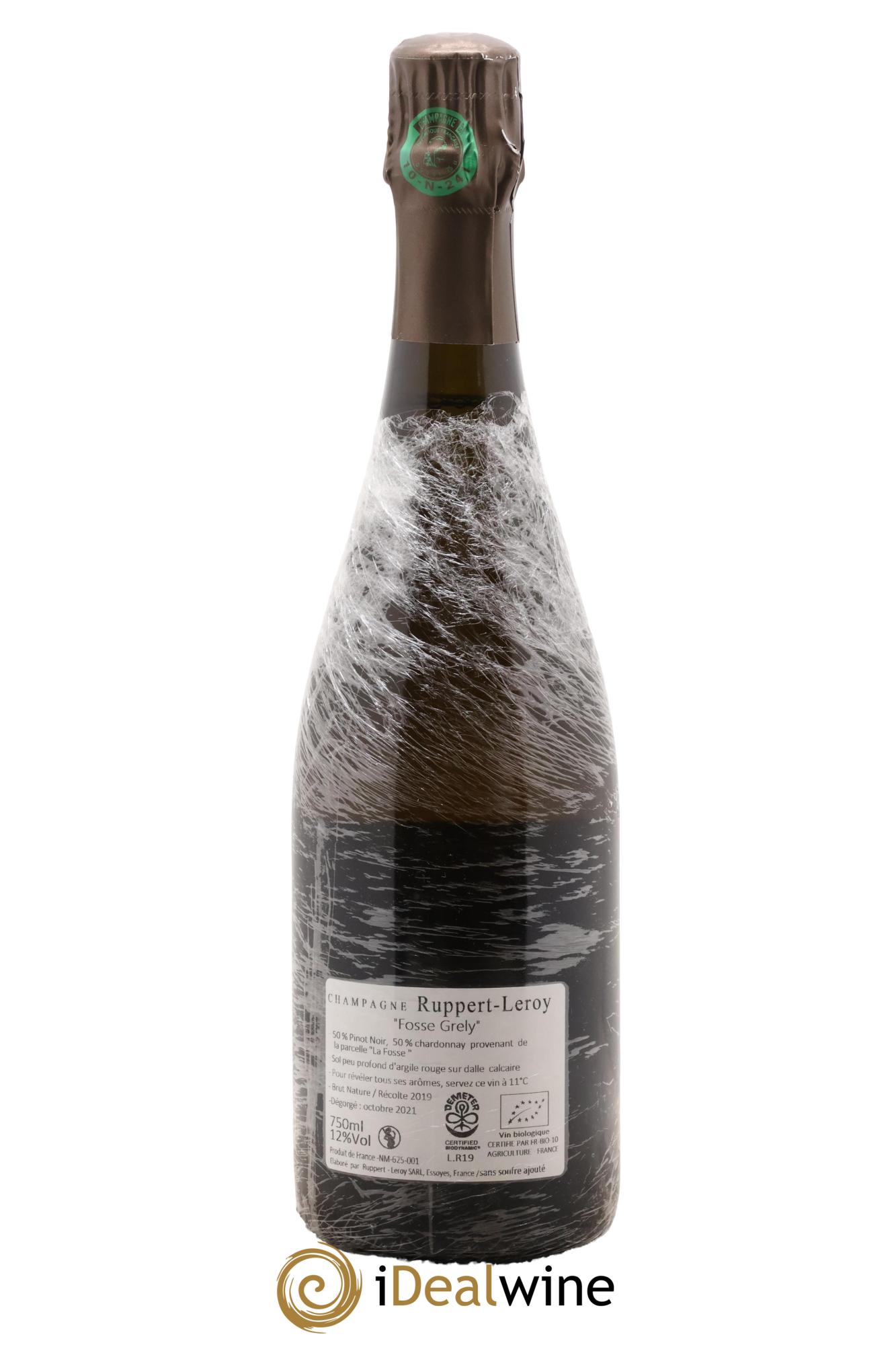 Fosse-Grely Brut Nature Ruppert-Leroy 2019 - Lot de 1 bouteille - 1
