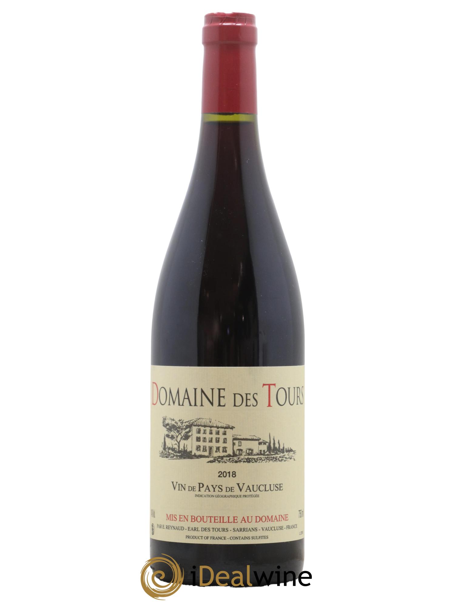 Vaucluse (Vin de Pays de Vaucluse) Domaine des Tours Emmanuel Reynaud 2018 - Lot de 1 bouteille - 0