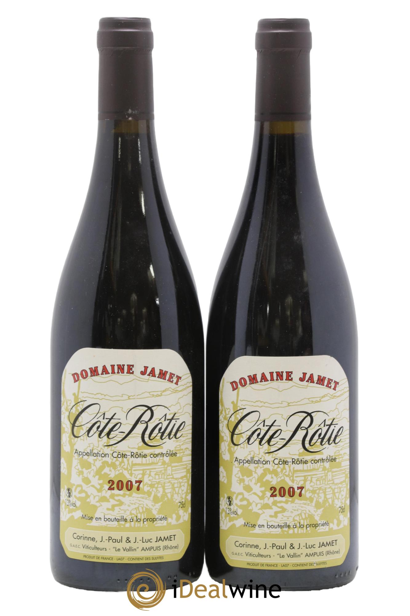 Côte-Rôtie Jamet (Domaine) 2007 - Lot de 2 bouteilles - 0