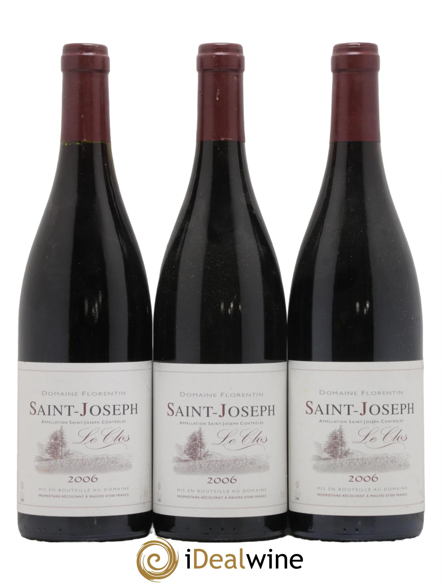 Saint-Joseph Le Clos Domaine Florentin 2006 - Lot de 3 bouteilles - 0