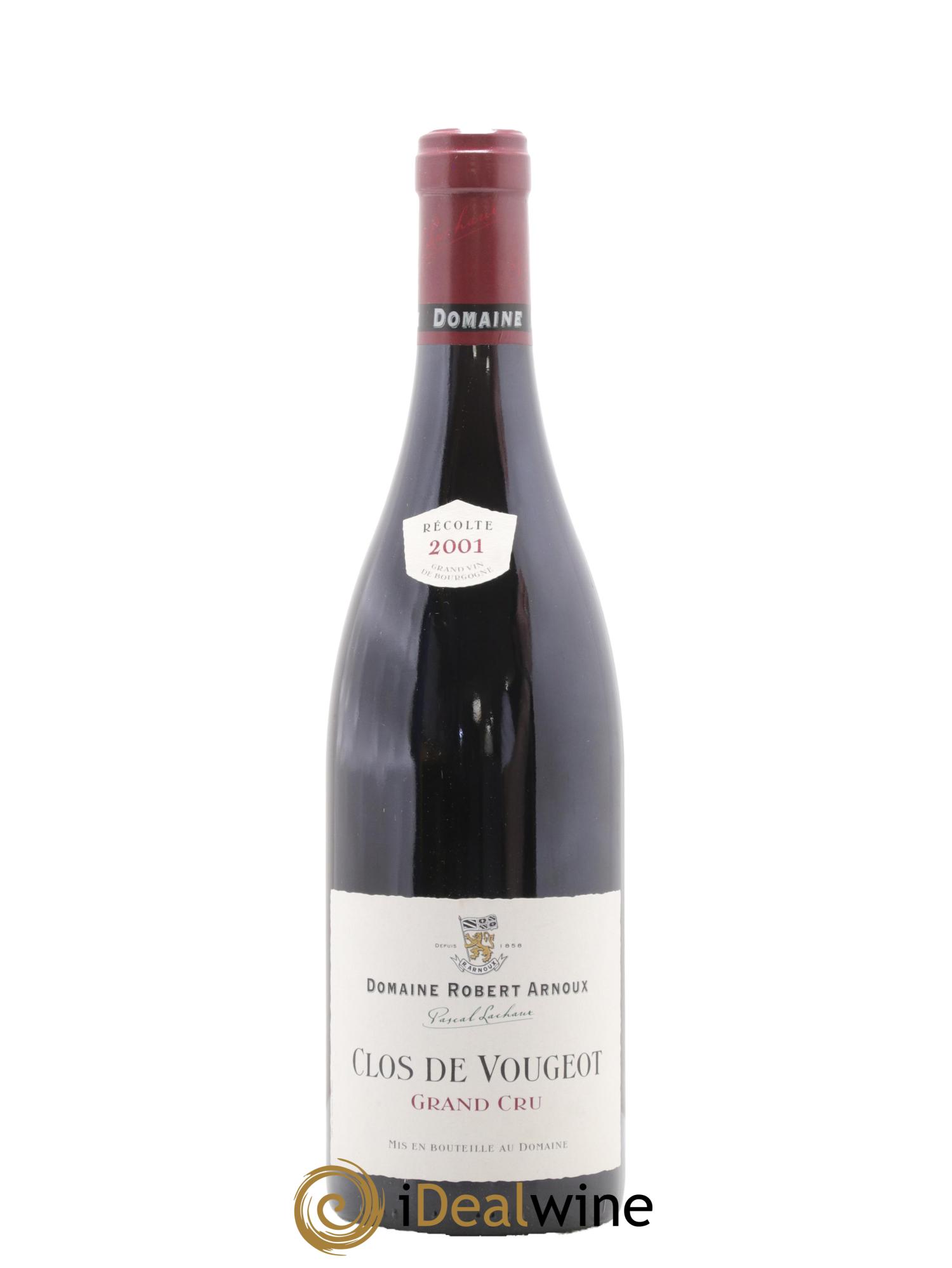 Clos de Vougeot Grand Cru Arnoux-Lachaux (Domaine) Domaine Robert Arnoux 2001 - Lot de 1 bouteille - 0