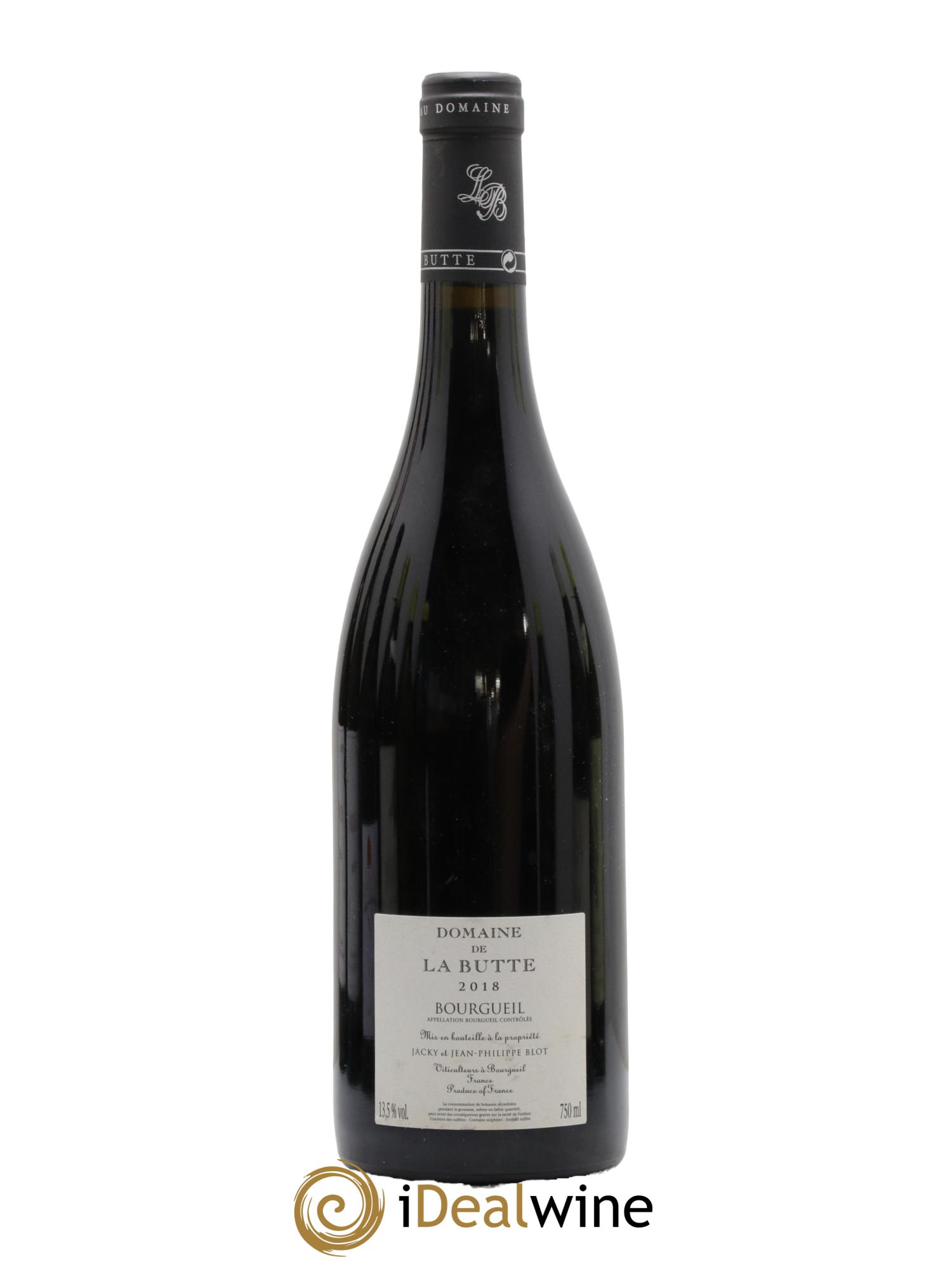 Bourgueil Mi-Pente Domaine de La Butte - Jacky Blot 2018 - Lot of 1 bottle - 1