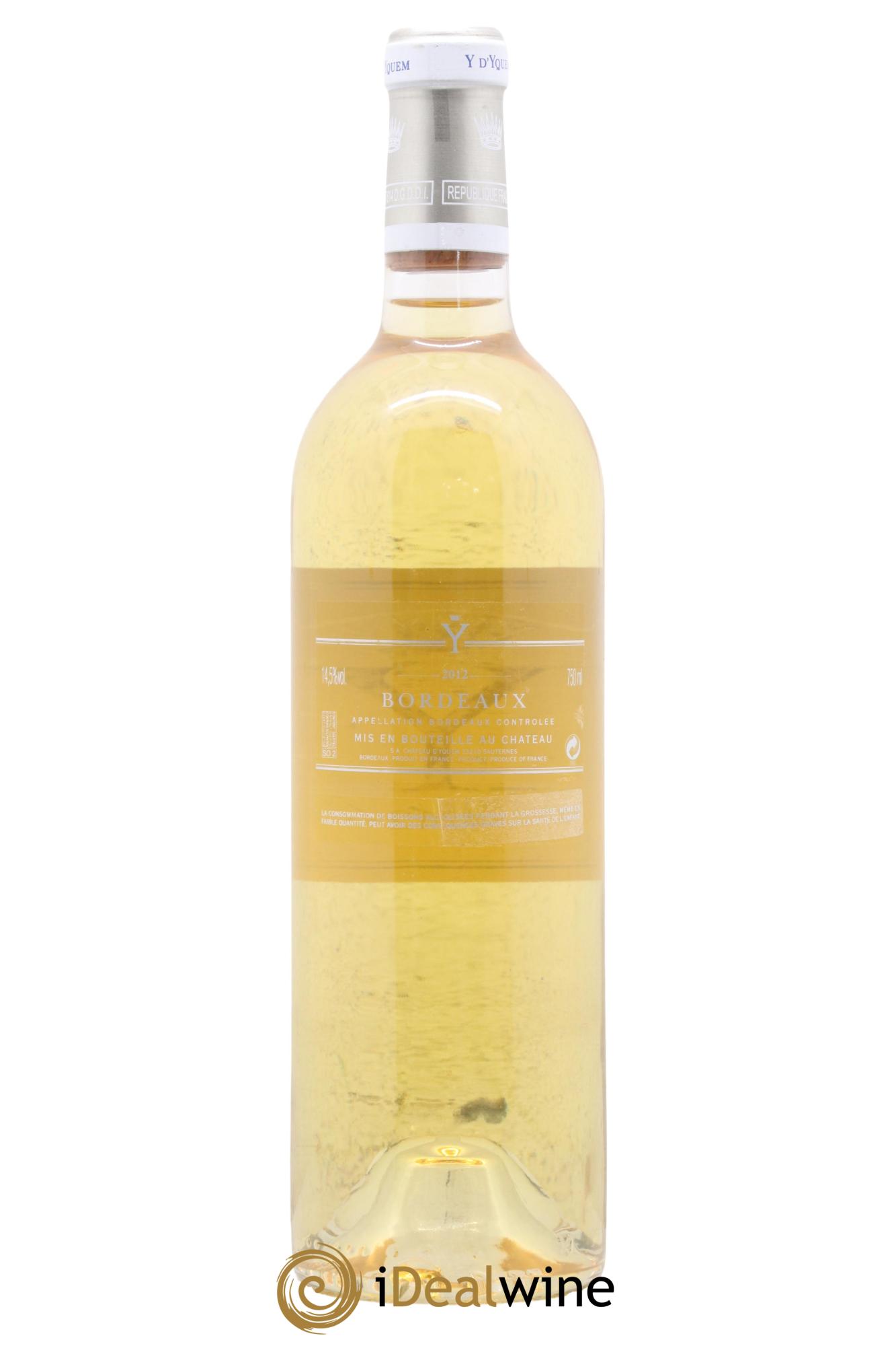 Y de Yquem 2012 - Lot of 1 bottle - 1
