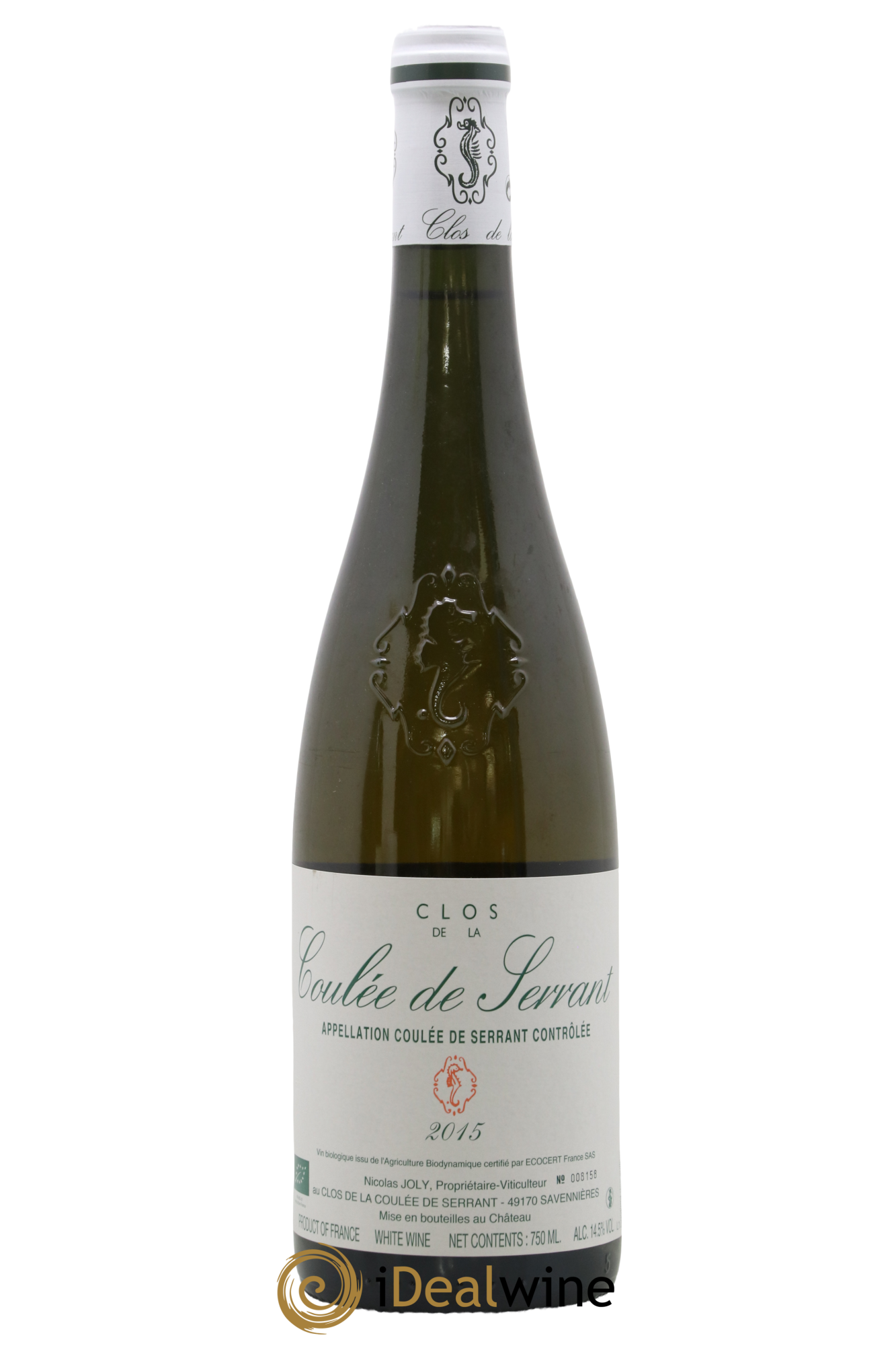 Savennières Clos de la Coulée de Serrant Vignobles de la Coulée de Serrant - Nicolas Joly 2015 - Lotto di 1 bottiglia - 0