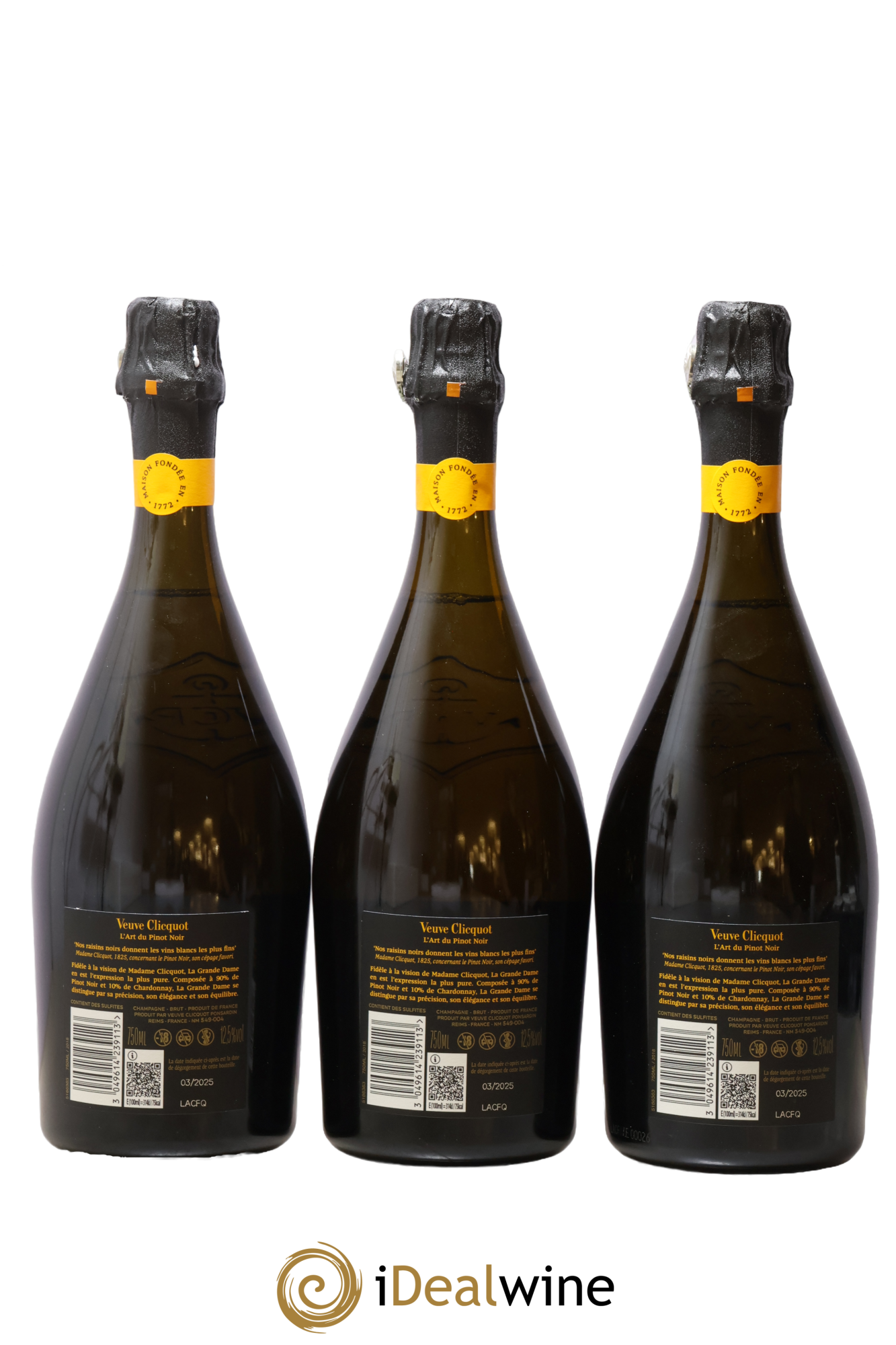La Grande Dame Veuve Clicquot  2018 - Lot de 3 bouteilles - 1