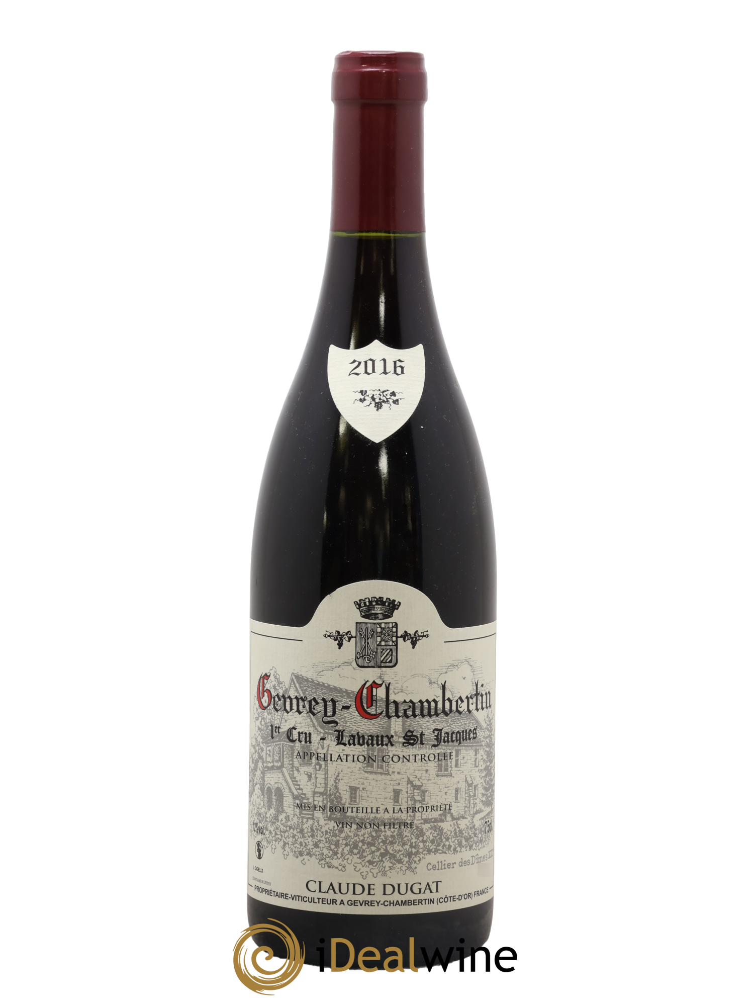 Gevrey-Chambertin 1er Cru Lavaux Saint-Jacques Claude Dugat 2016 - Lot de 1 bouteille - 0