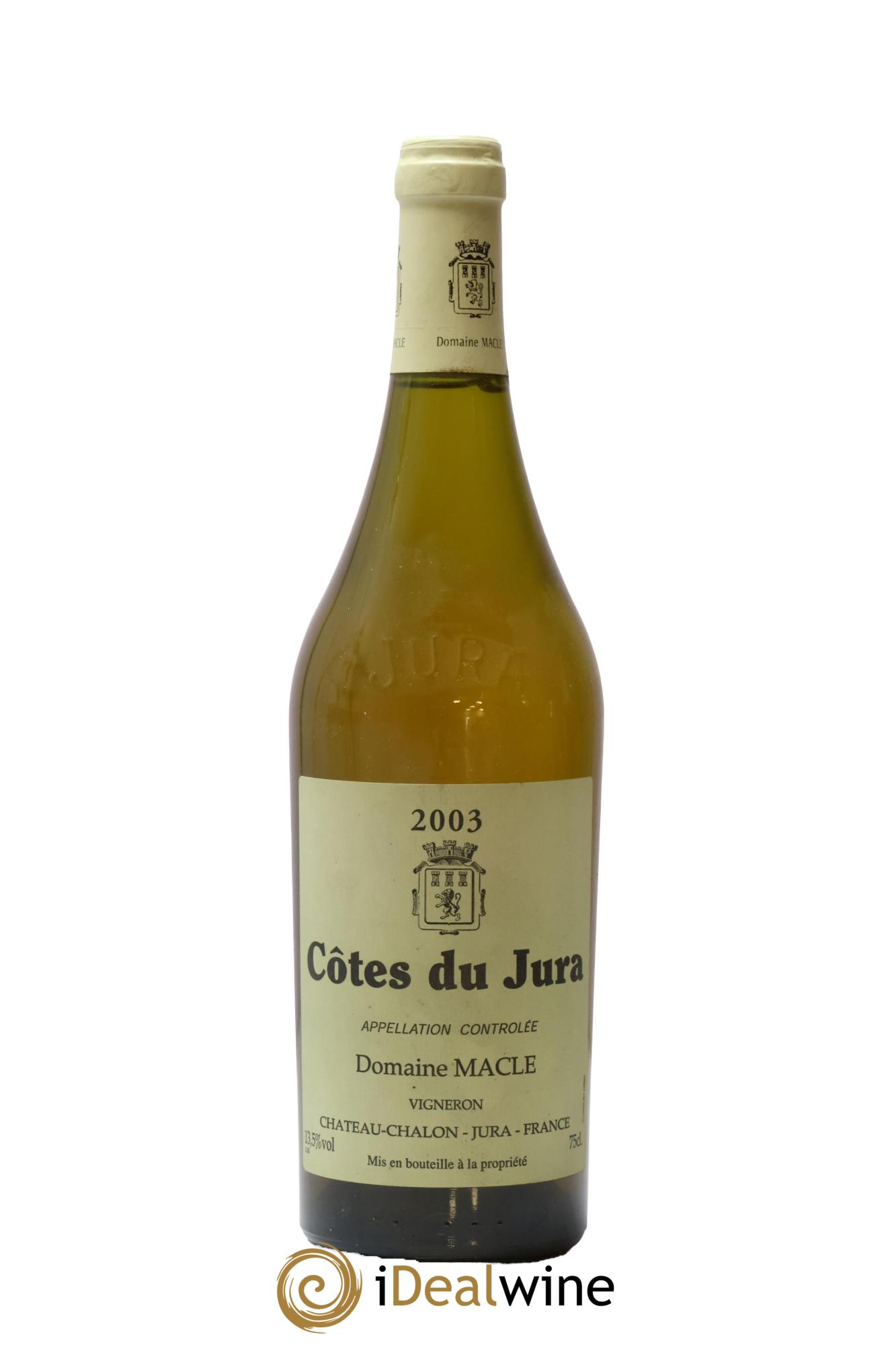 Côtes du Jura Jean Macle 2003 - Lot of 1 bottle - 0