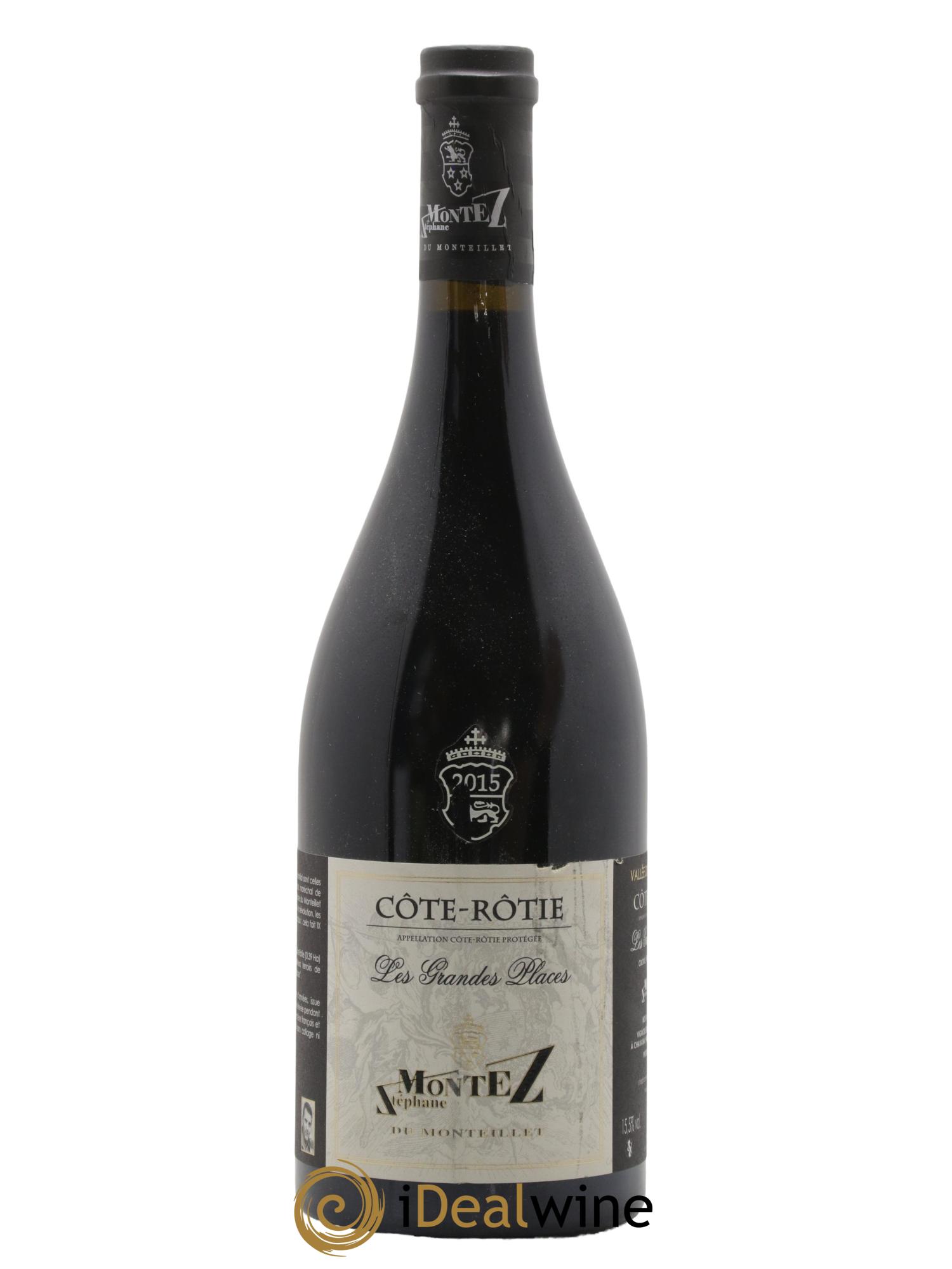 Côte-Rôtie Les Grandes Places Monteillet (Domaine du) - Stéphane Montez 2015 - Posten von 1 Flasche - 0