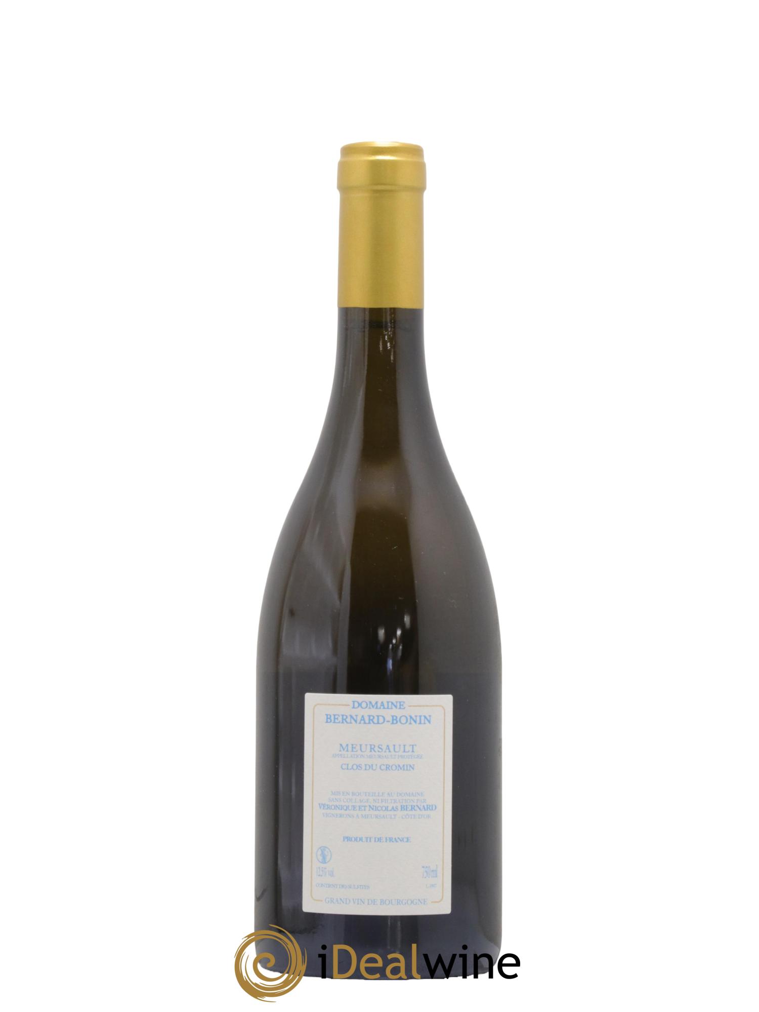 Meursault Clos du Cromin Bernard Bonin 2018 - Lot de 1 bouteille - 1
