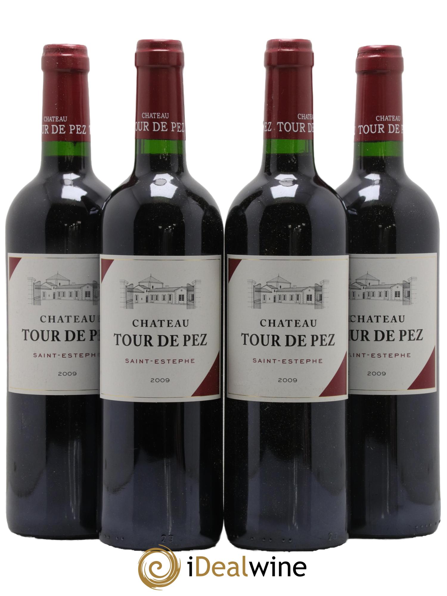 Château Tour de Pez Cru Bourgeois 2009 - Lot de 4 bouteilles - 0