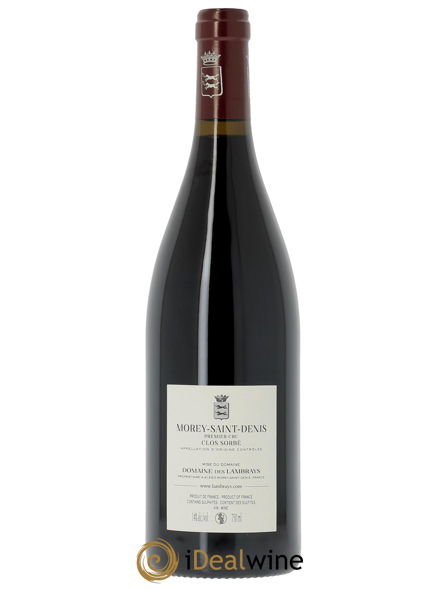 Morey Saint-Denis 1er Cru Clos Sorbè Domaine des Lambrays 2023 - Lot de 1 bouteille - 1
