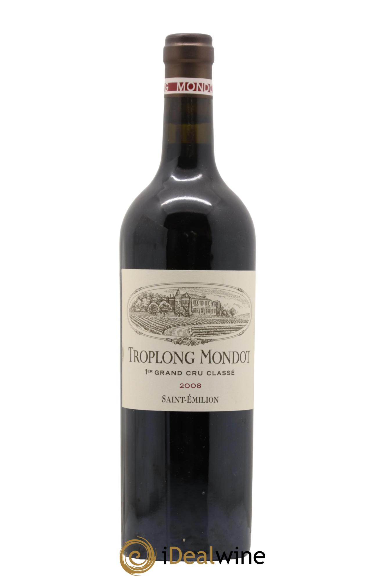Château Troplong Mondot 1er Grand Cru Classé B 2008 - Lot de 1 bouteille - 0