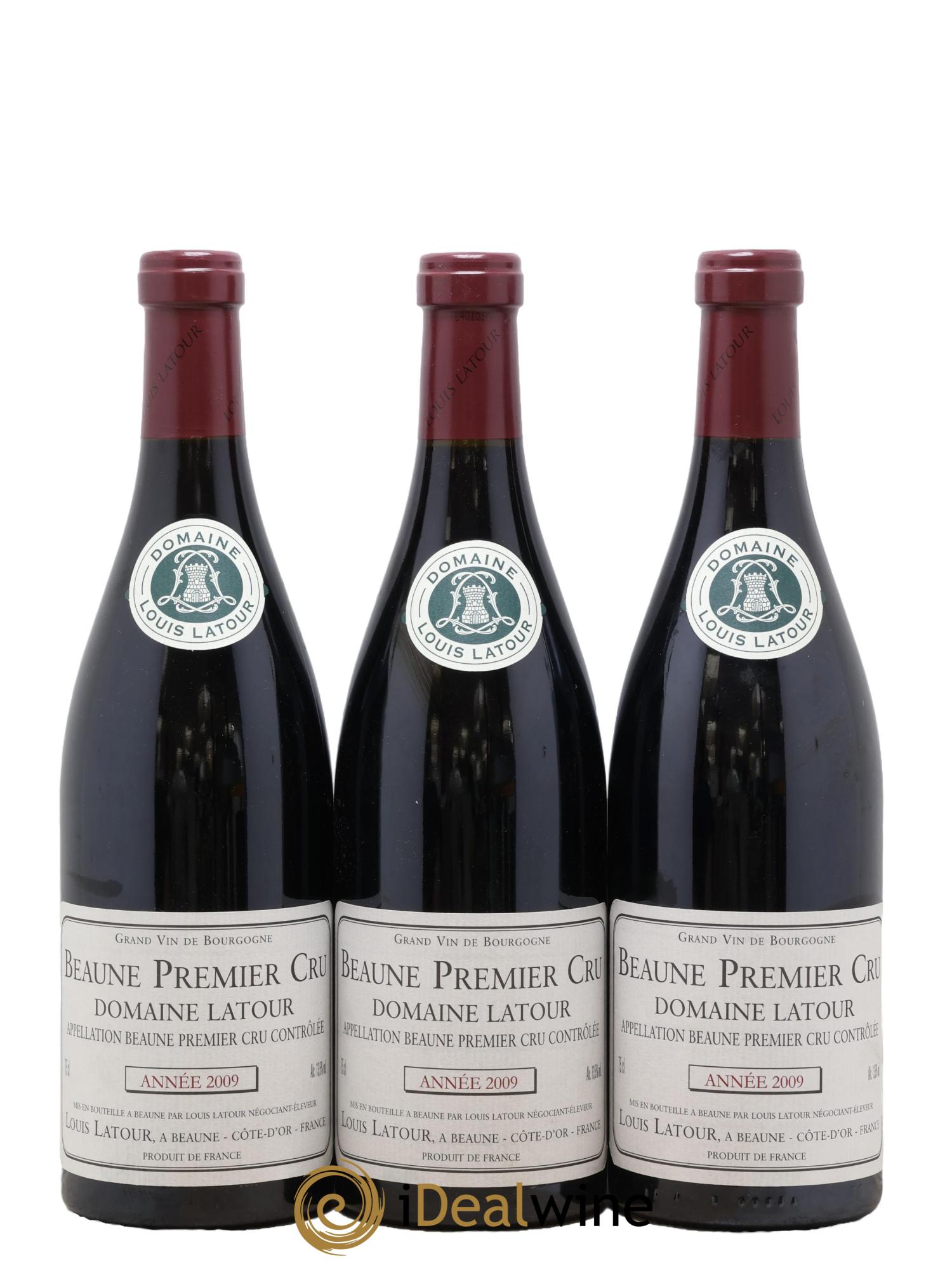 Beaune 1er Cru Domaine Louis Latour 2009 - Lot de 3 bouteilles - 0