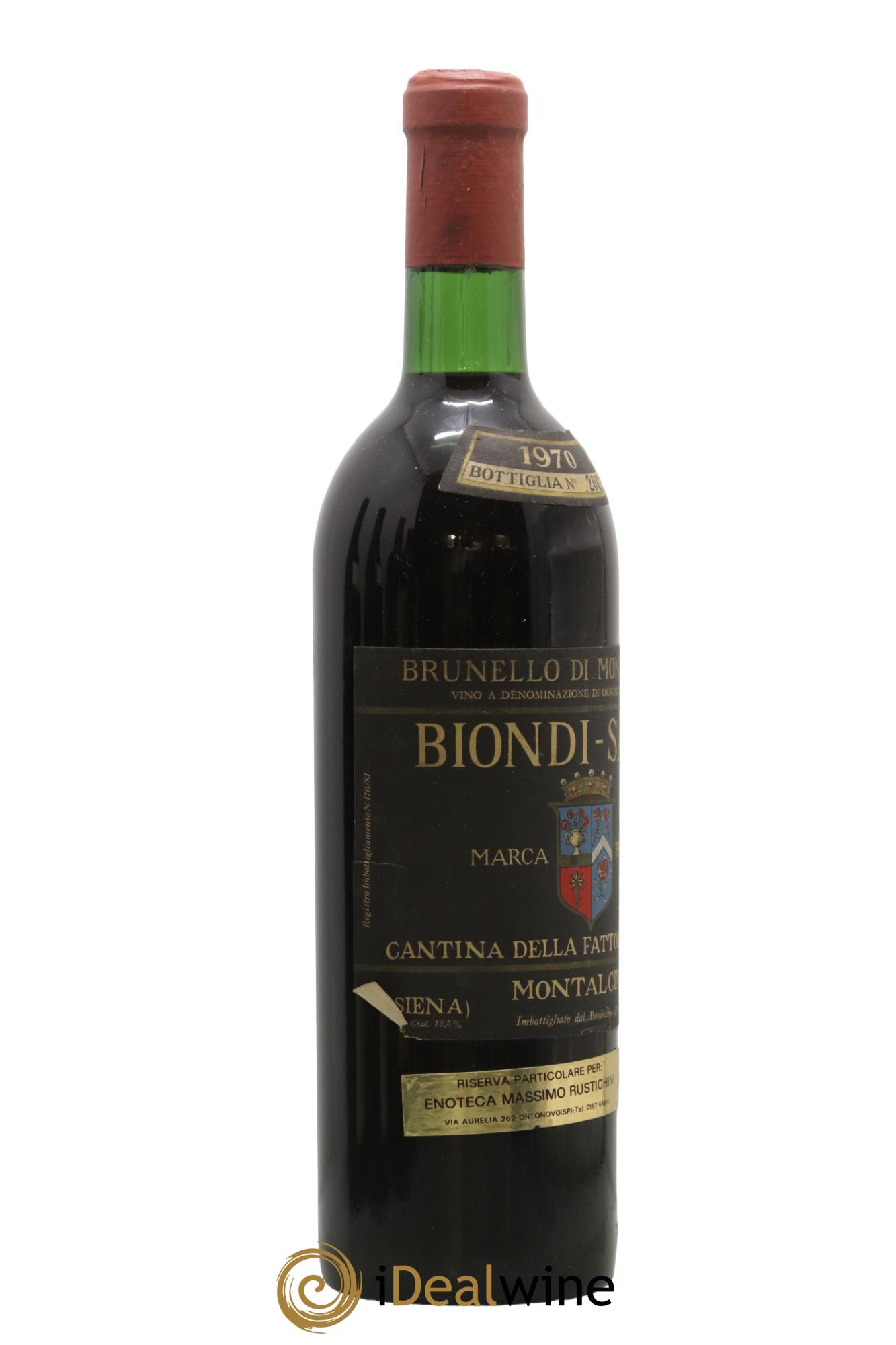 Brunello di Montalcino DOCG Biondi-Santi Tenuta Greppo 1970 - Lot de 1 bouteille - 1