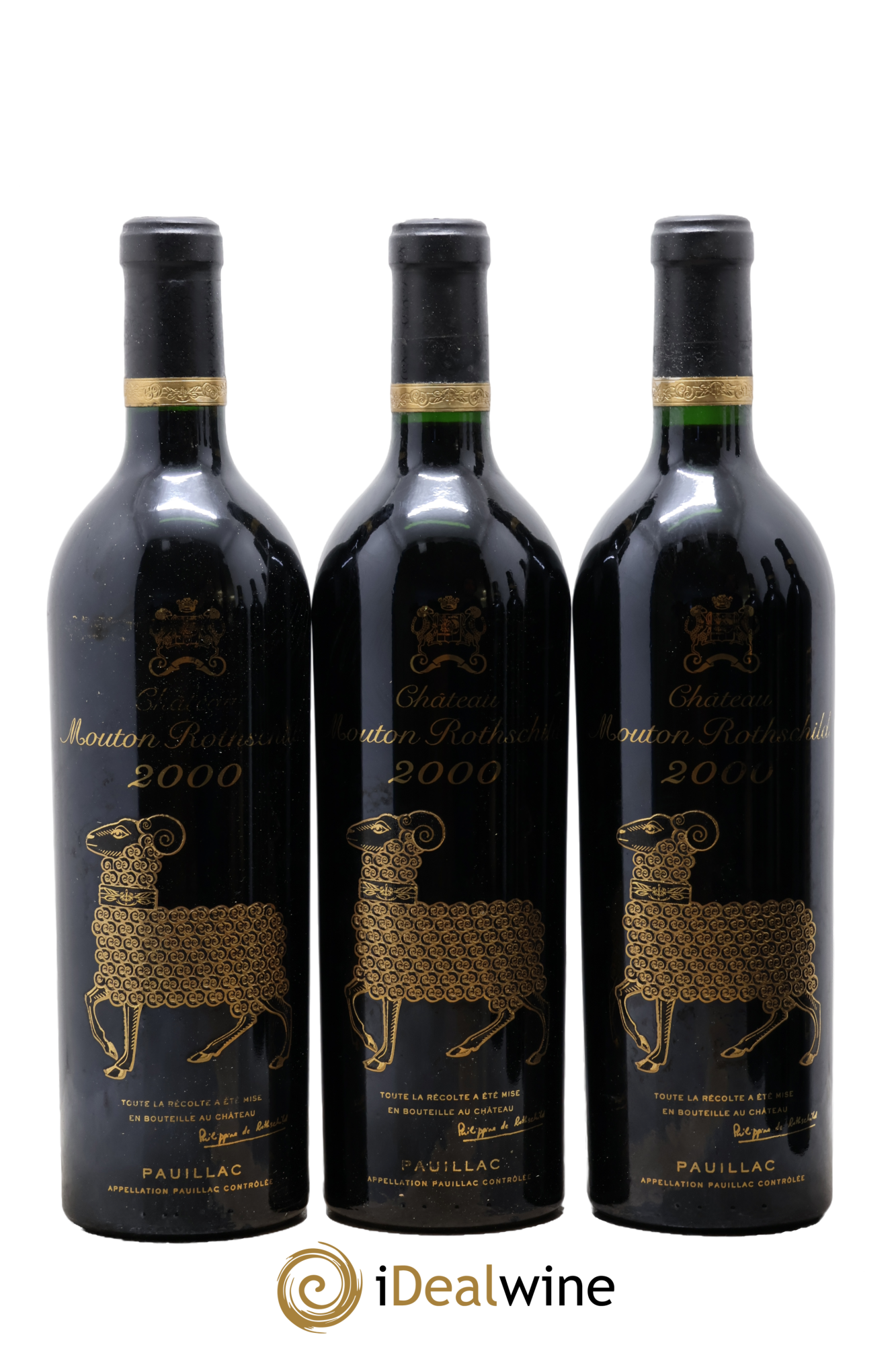 Château Mouton Rothschild 1er Grand Cru Classé 2000 - Lot de 6 bouteilles - 1
