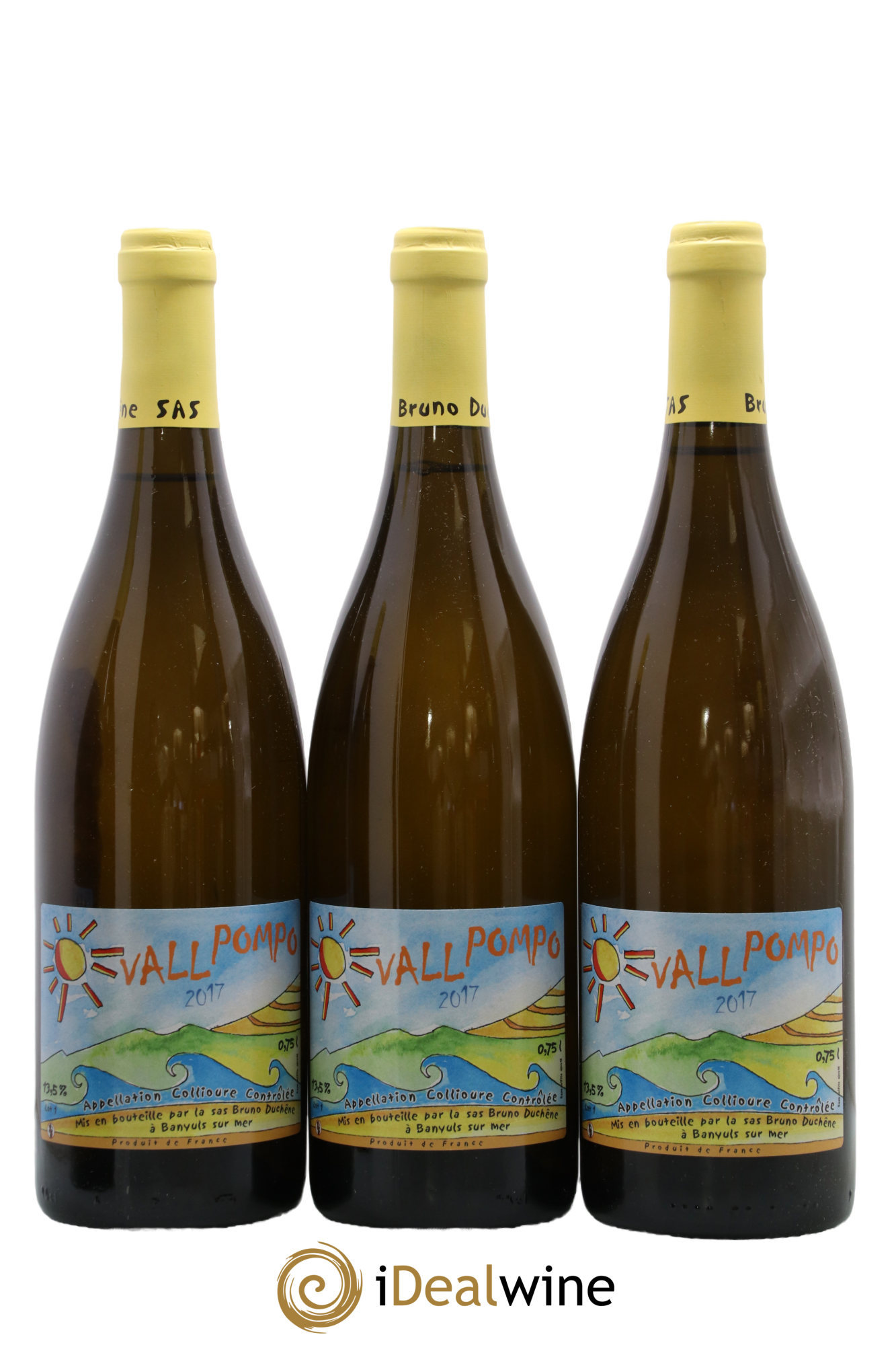 Collioure Vall Pompo Bruno Duchêne 2017 - Lot of 3 bottles - 0