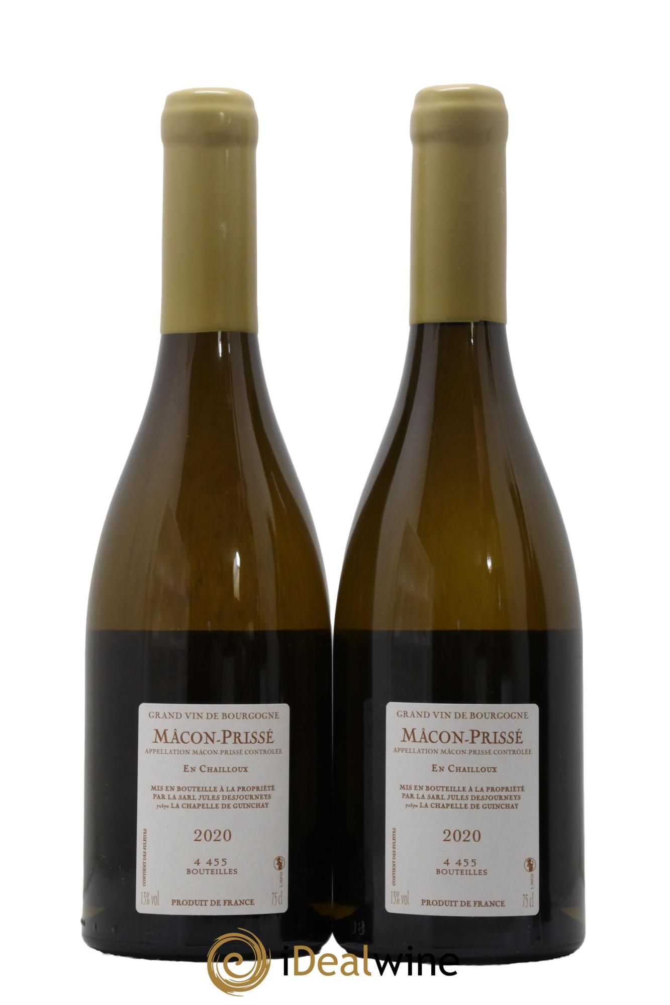 Mâcon-Prissé En Chailloux Jules Desjourneys 2020 - Lot de 2 bouteilles - 1