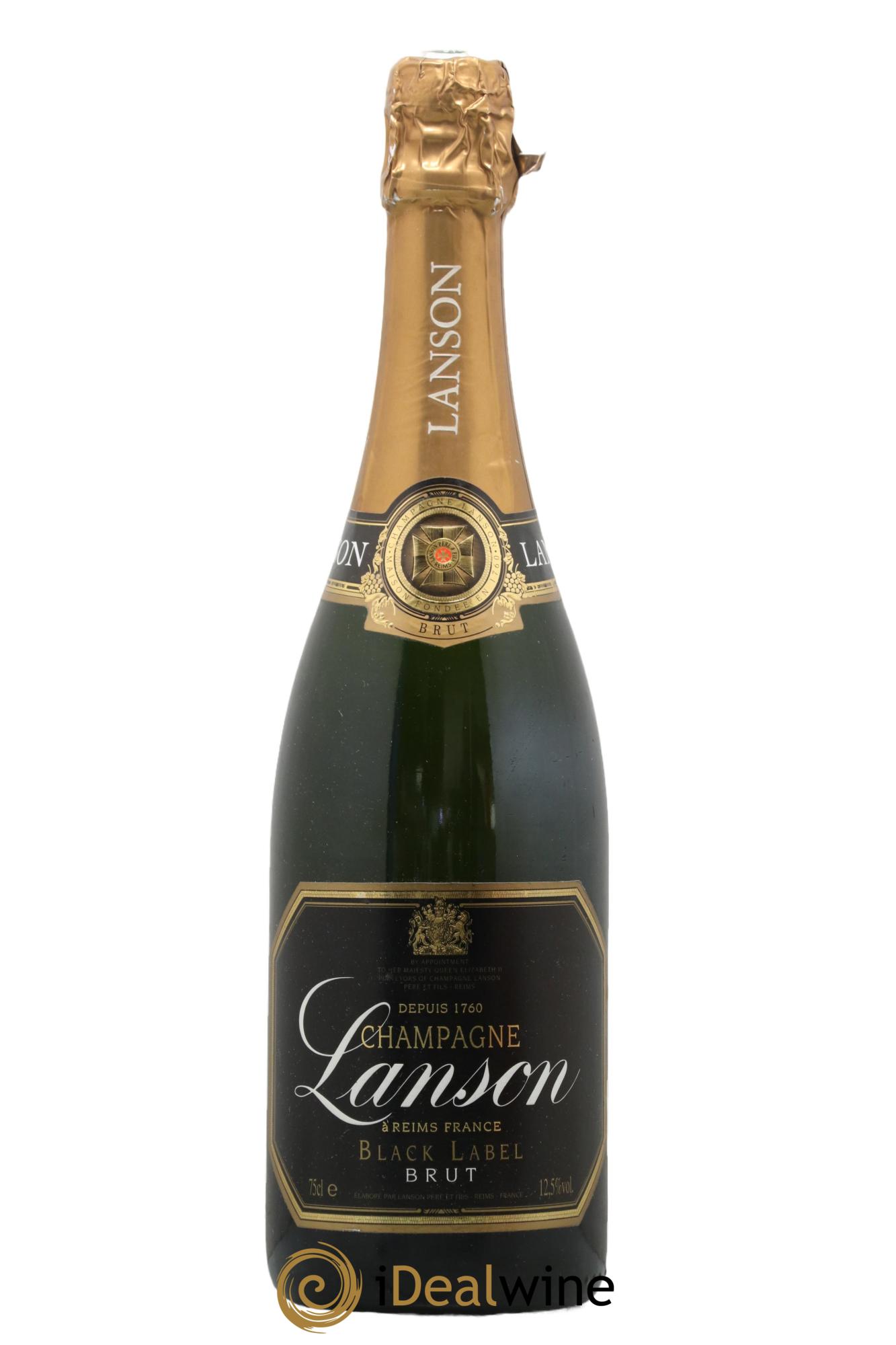 Champagne Brut Cuvee Black Label Lanson - Lot de 1 bouteille - 0