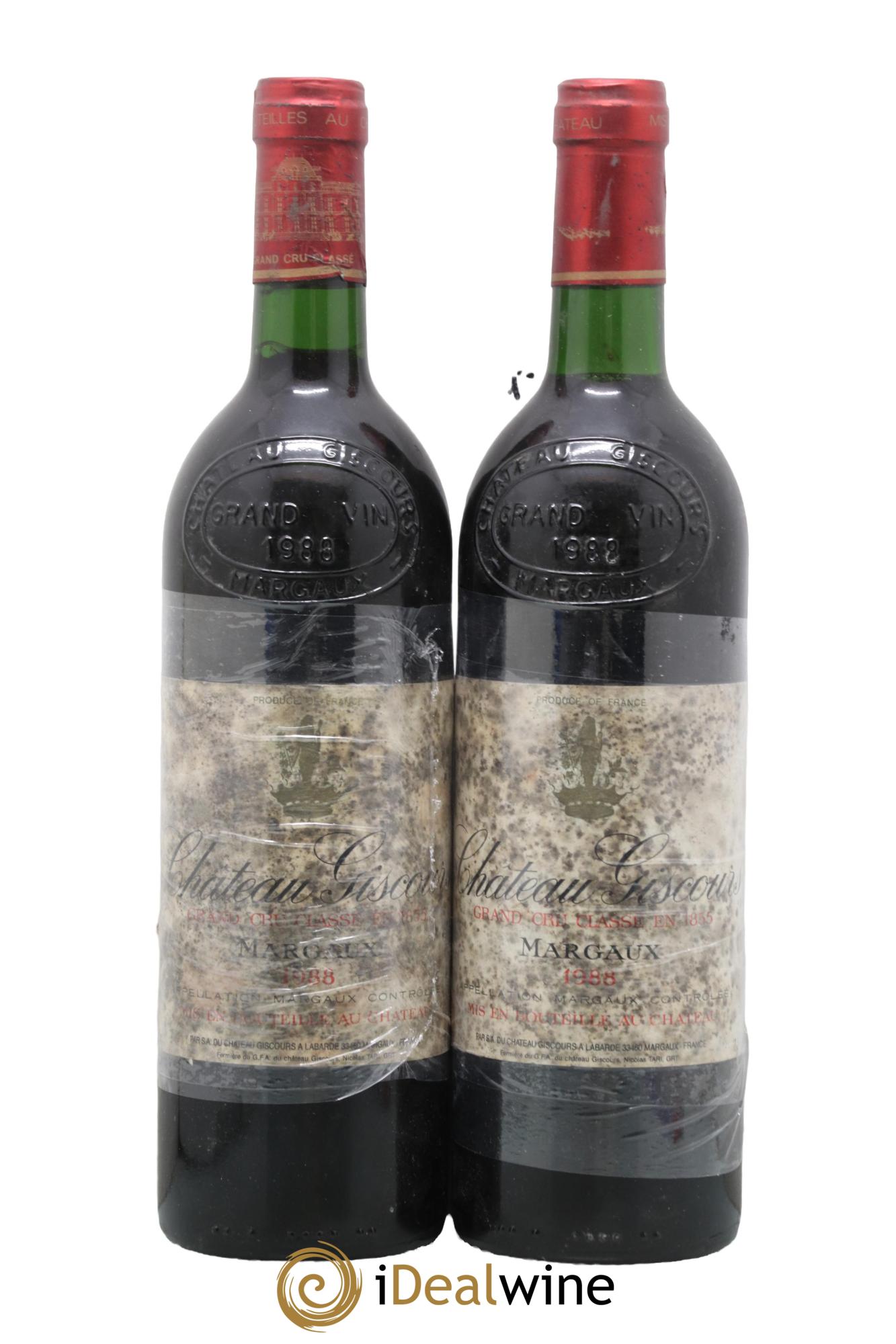 Château Giscours 3ème Grand Cru Classé 1988 - Lot de 2 bouteilles - 0