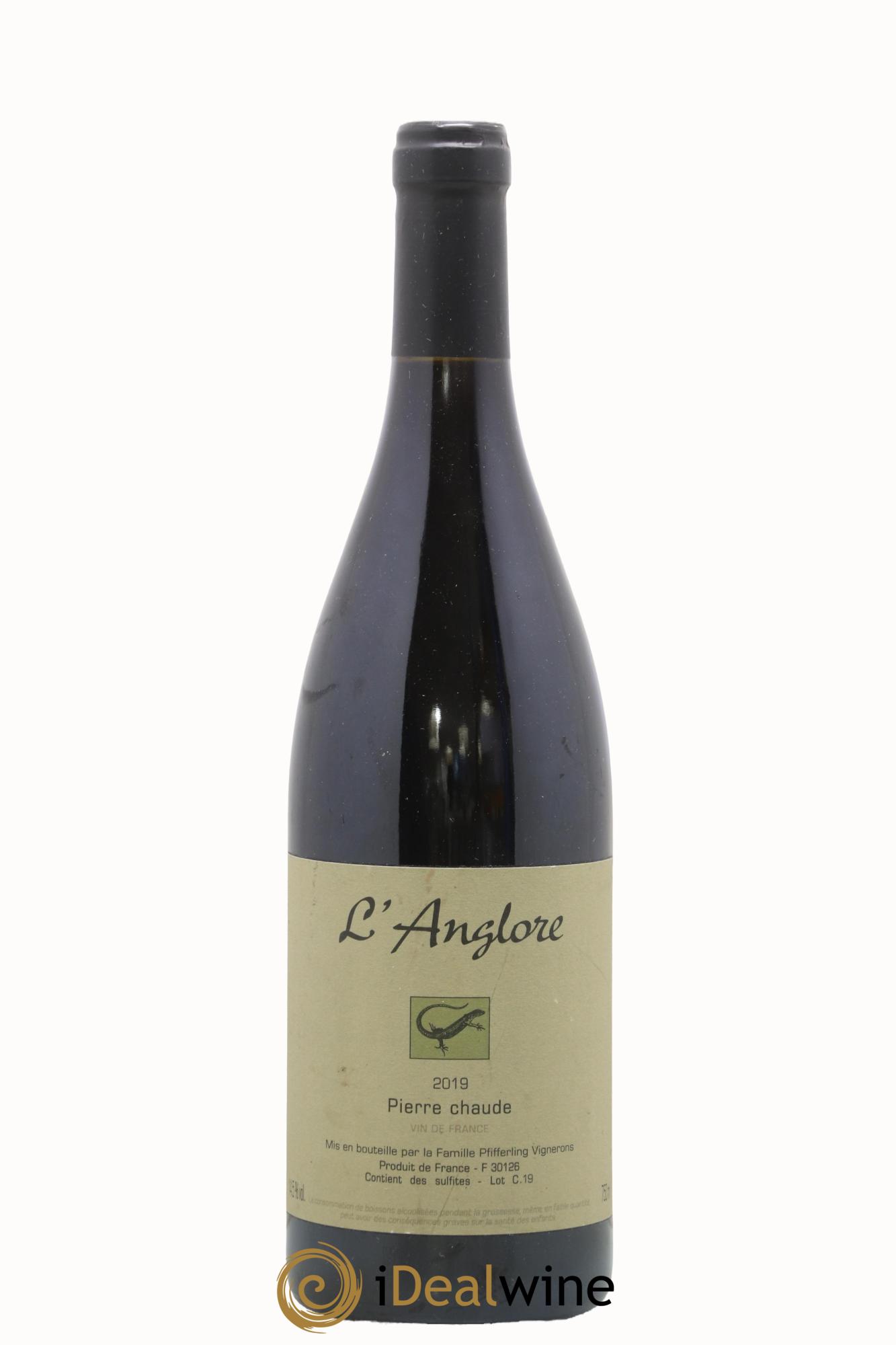Vin de France Pierre chaude L'Anglore 2019 - Lot of 1 bottle - 0