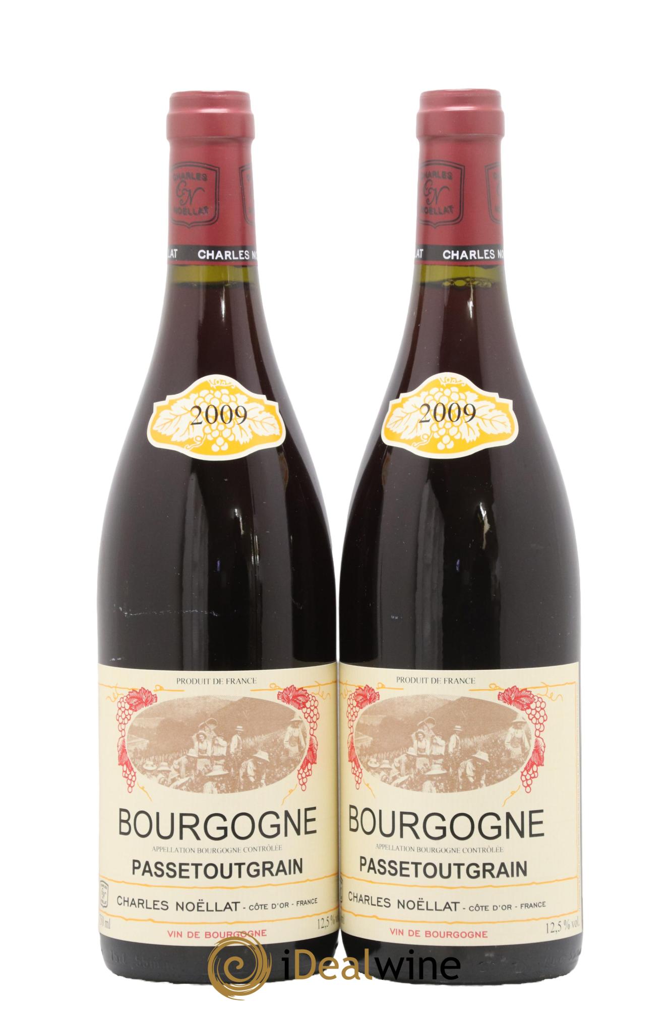 Bourgogne Passetoutgrain Charles Noëllat 2009 - Posten von 2 Flaschen - 0