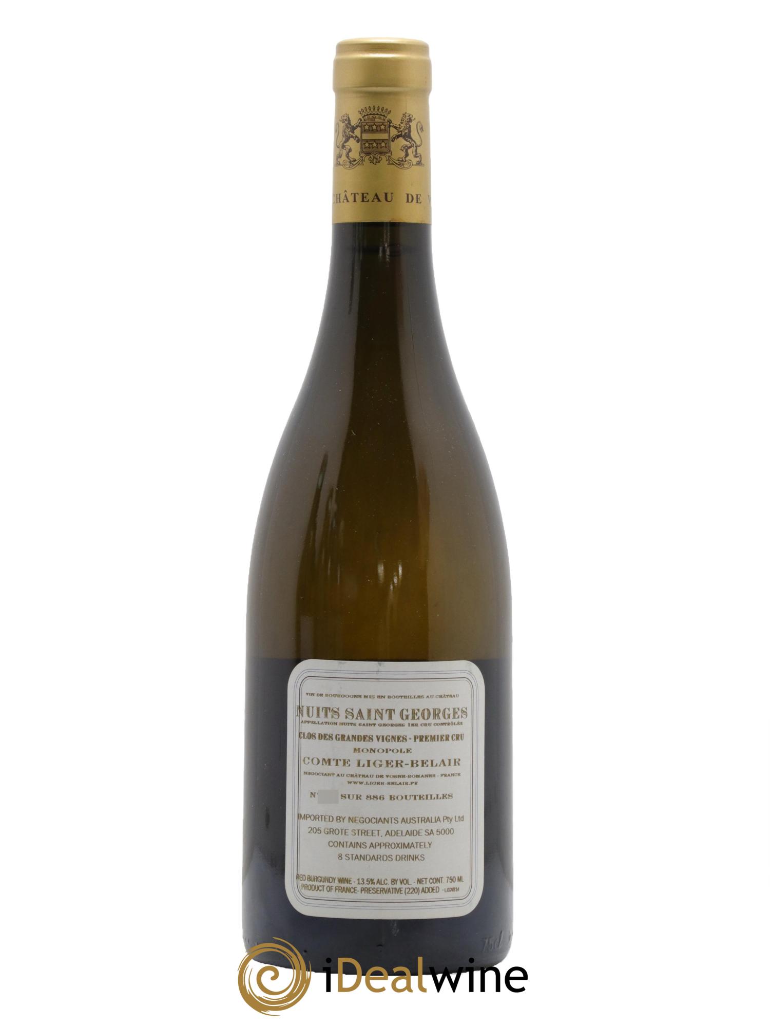 Nuits-Saint-Georges 1er Cru Clos des Grandes Vignes Comte Liger-Belair (Domaine du) 2014 - Lot de 1 bouteille - 1