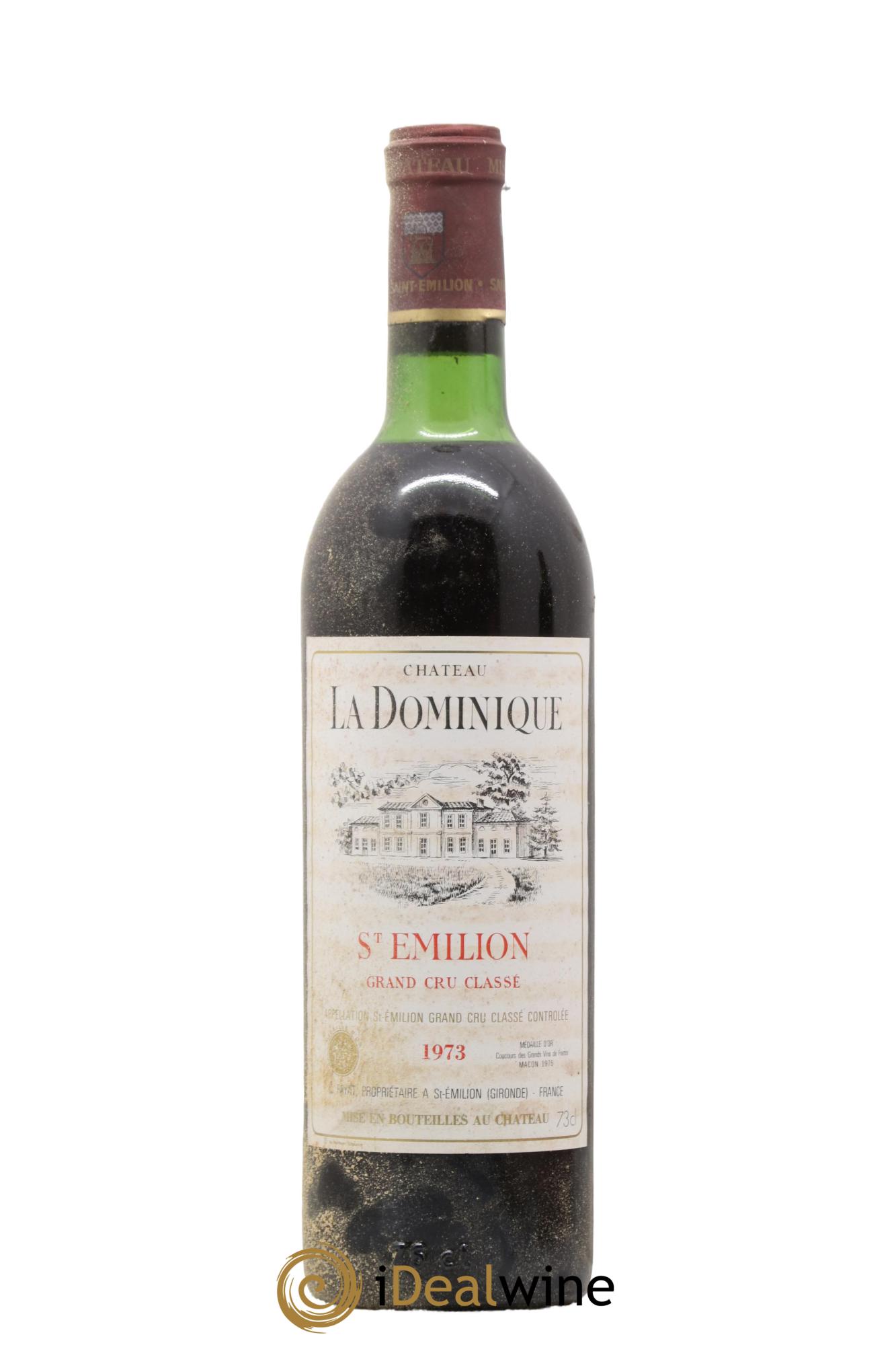 Château la Dominique Grand Cru Classé 1973 - Lot de 1 bouteille - 0
