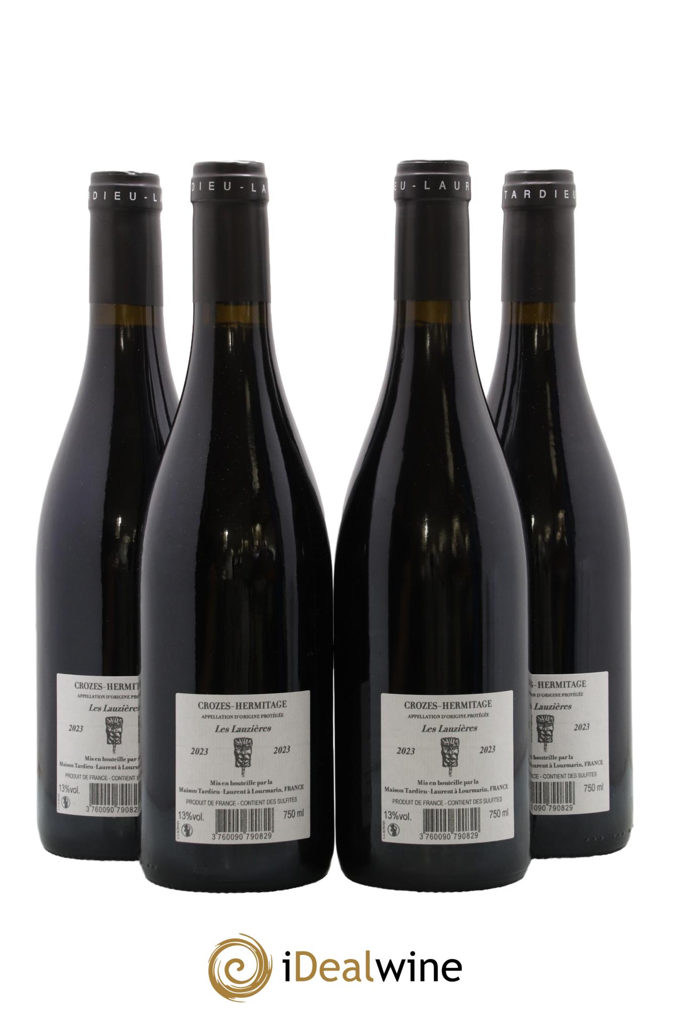 Crozes-Hermitage Lauzières Tardieu Laurent 2023 - Lot de 4 bouteilles - 1