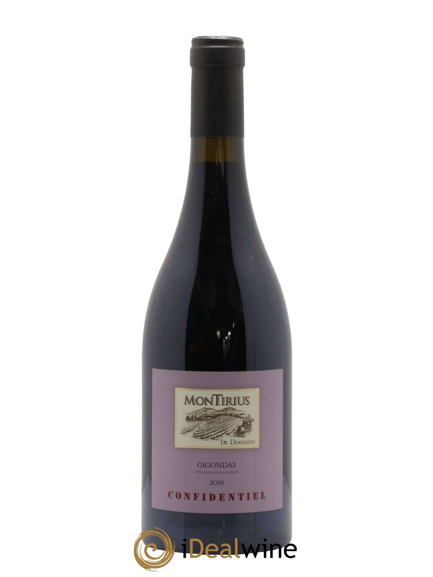 Gigondas Confidentiel Montirius 2016 - Lot de 1 bouteille - 0