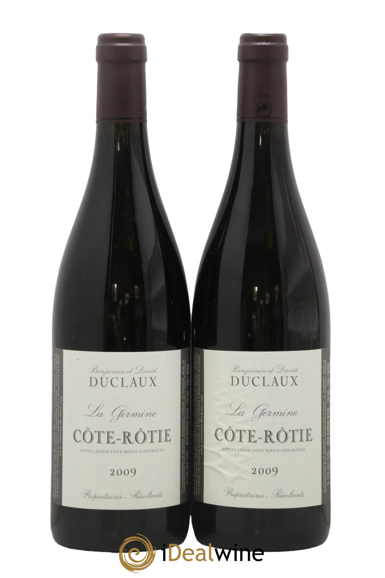 Côte-Rôtie La Germine Domaine Duclaux 2009 - Lot de 2 bouteilles - 0