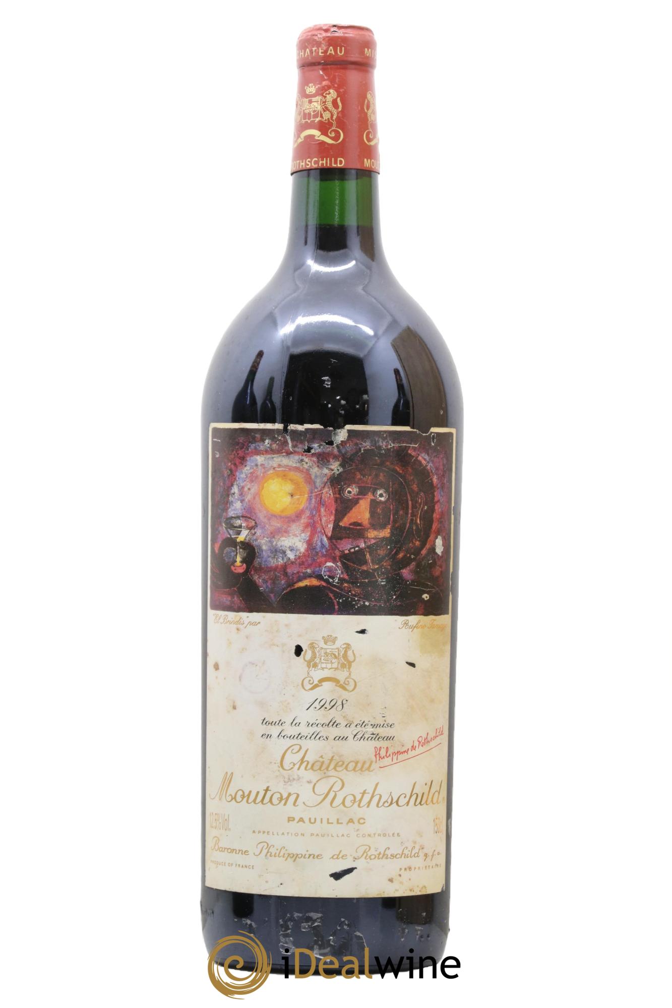 Château Mouton Rothschild 1er Grand Cru Classé 1998 - Lot de 1 magnum - 0