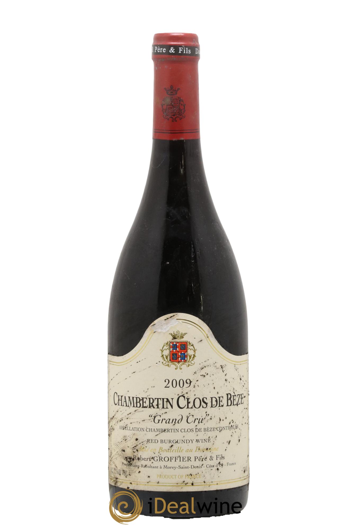 Chambertin Clos de Bèze Grand Cru Robert Groffier Père & Fils (Domaine) 2009 - Posten von 1 Flasche - 0