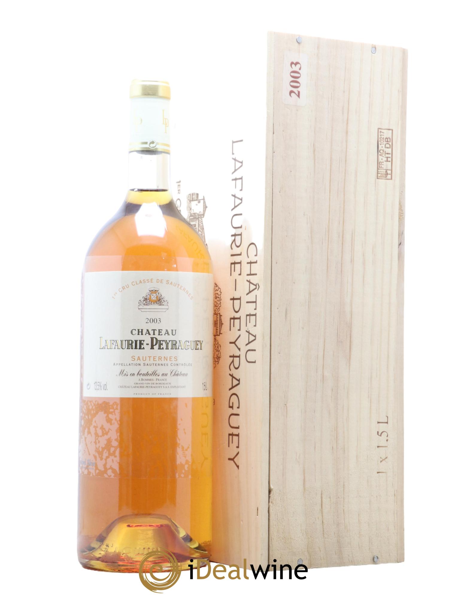Château Lafaurie-Peyraguey 1er Grand Cru Classé 2003 - Lotto di 1 magnum - 0