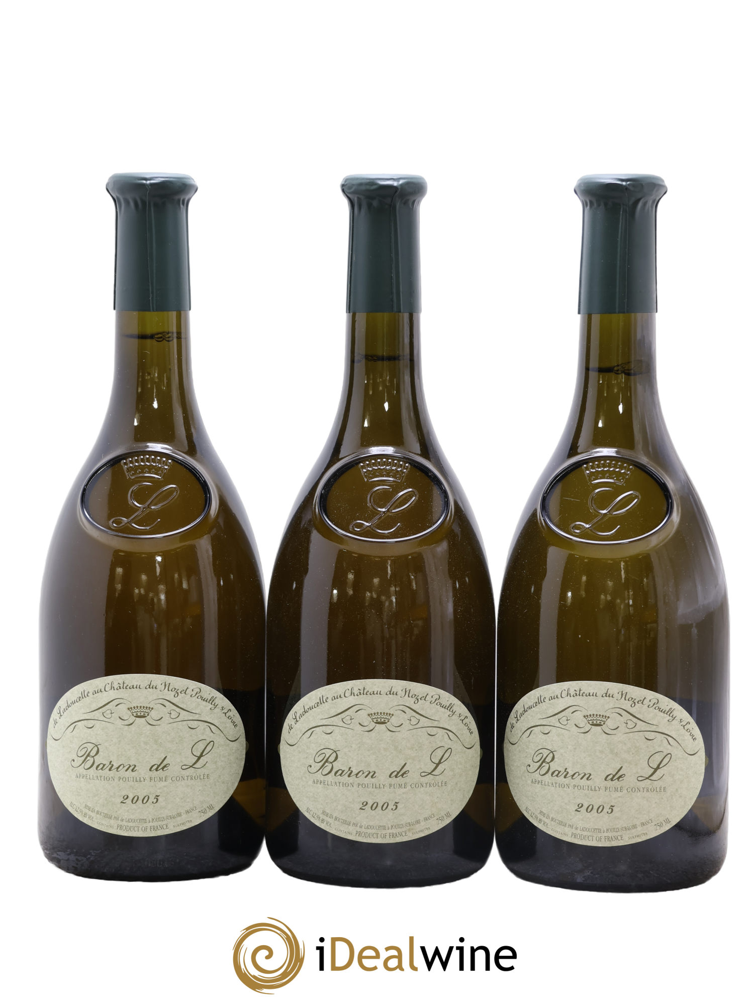 Pouilly-Fumé Baron de L Patrick de Ladoucette 2005 - Lot of 3 bottles - 0