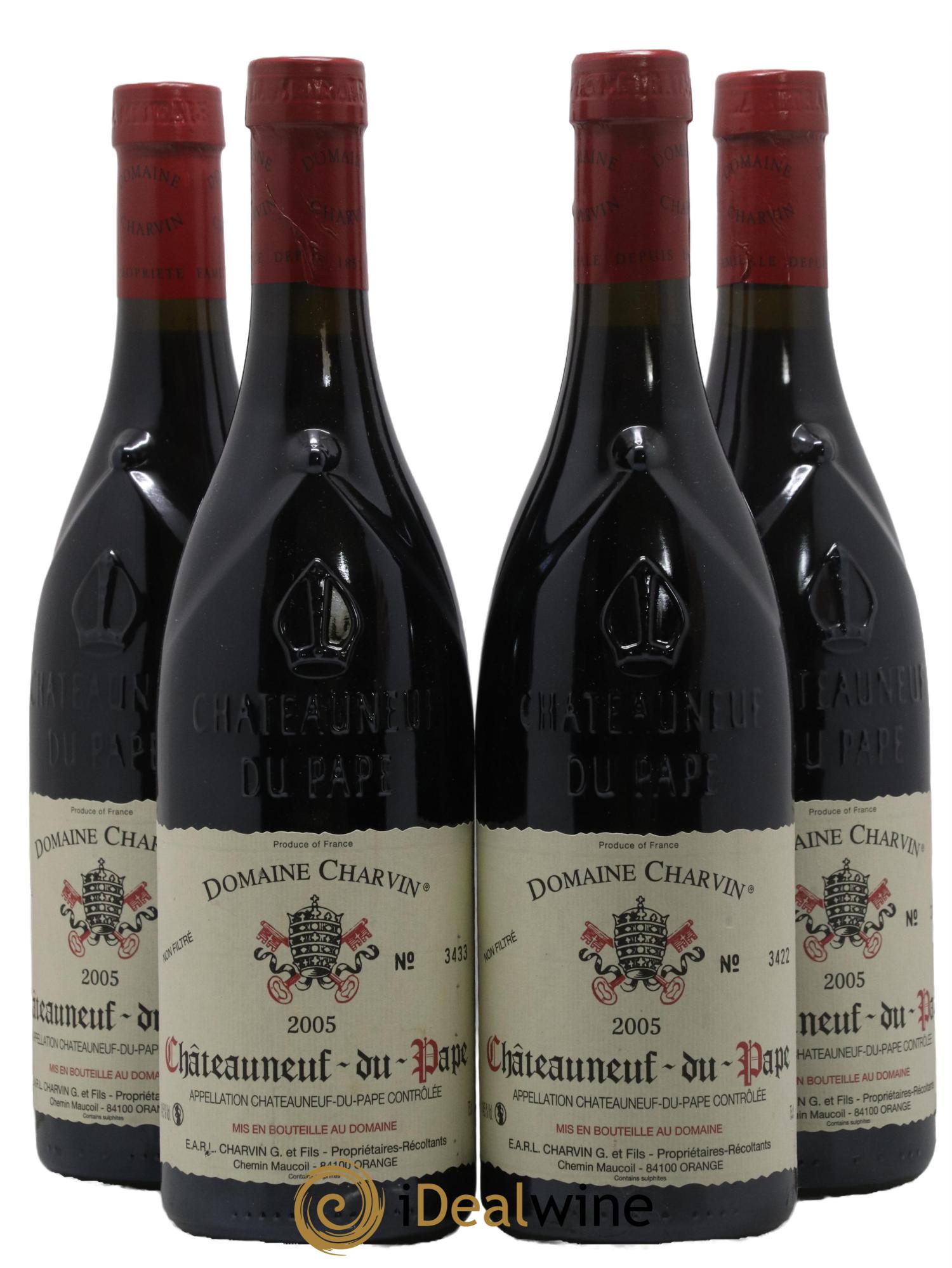 Châteauneuf-du-Pape Charvin (Domaine) 2005 - Lot de 4 bouteilles - 0