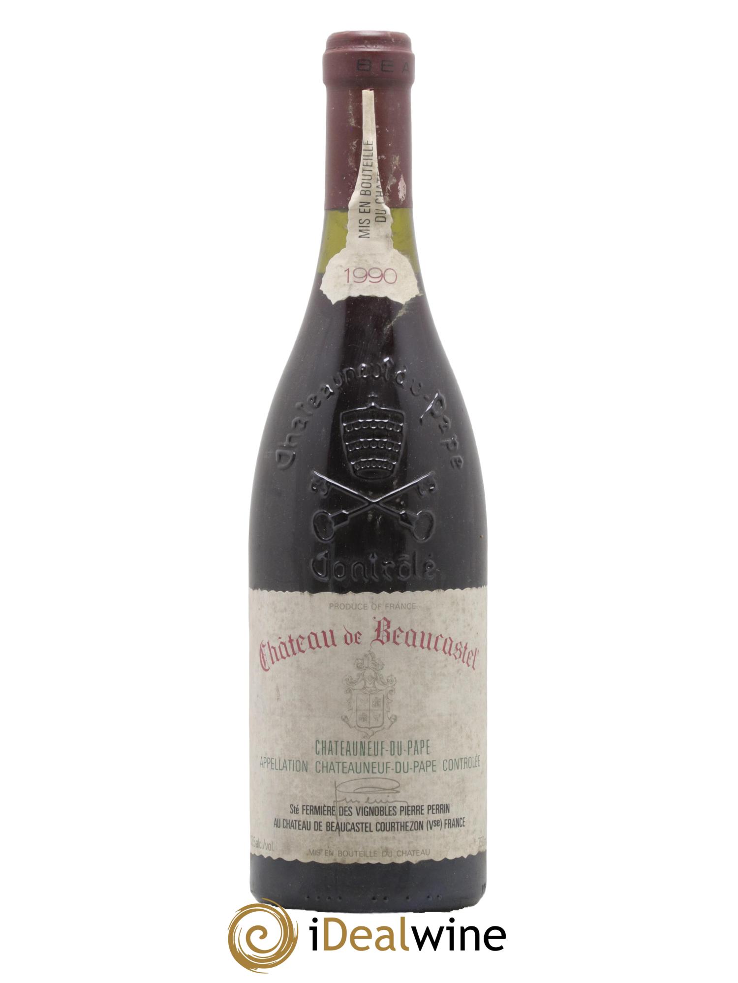 Châteauneuf-du-Pape Château de Beaucastel Famille Perrin 1990 - Lot de 1 bouteille - 0