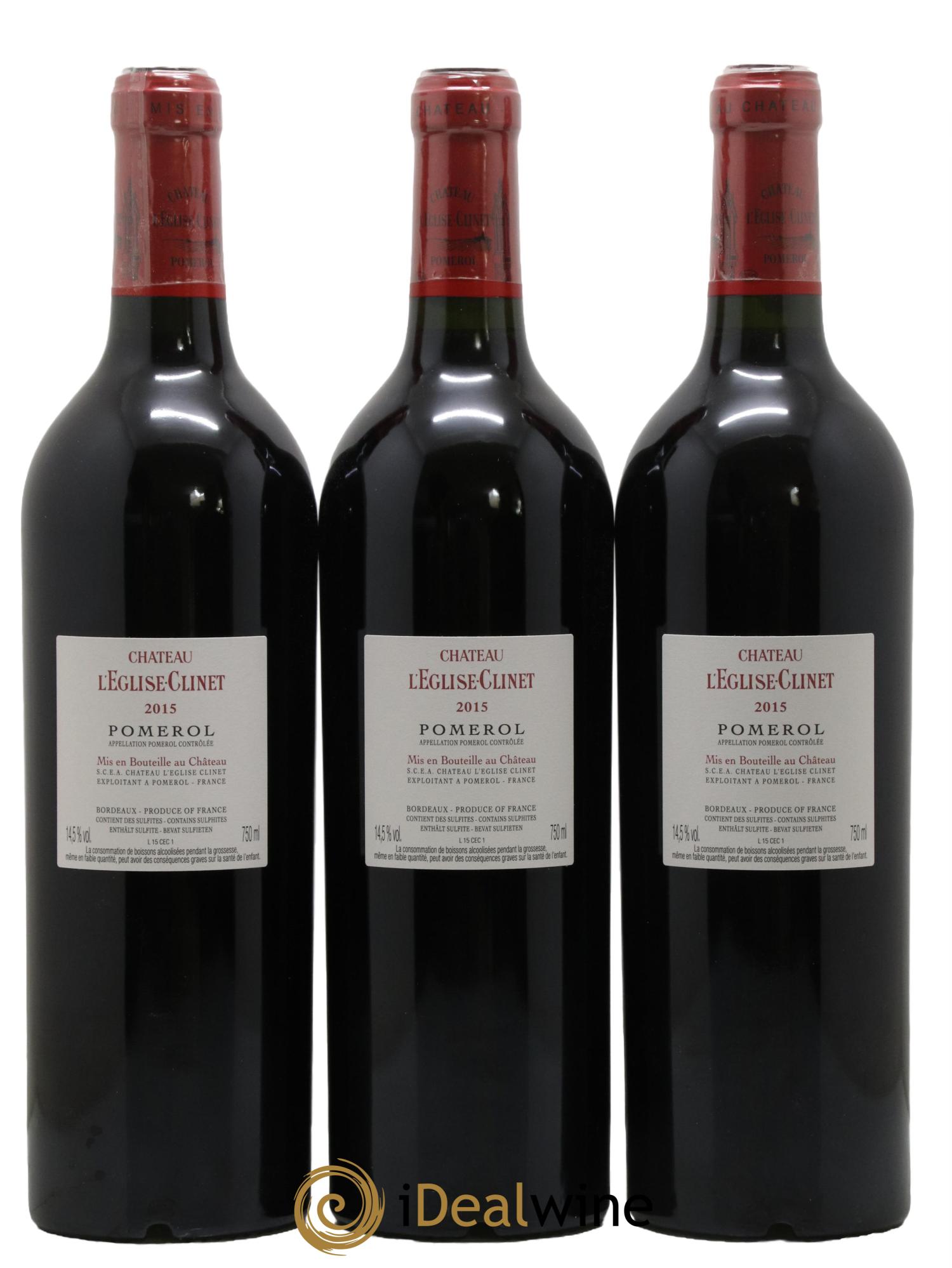Château l' Église Clinet 2015 - Lot de 6 bouteilles - 4