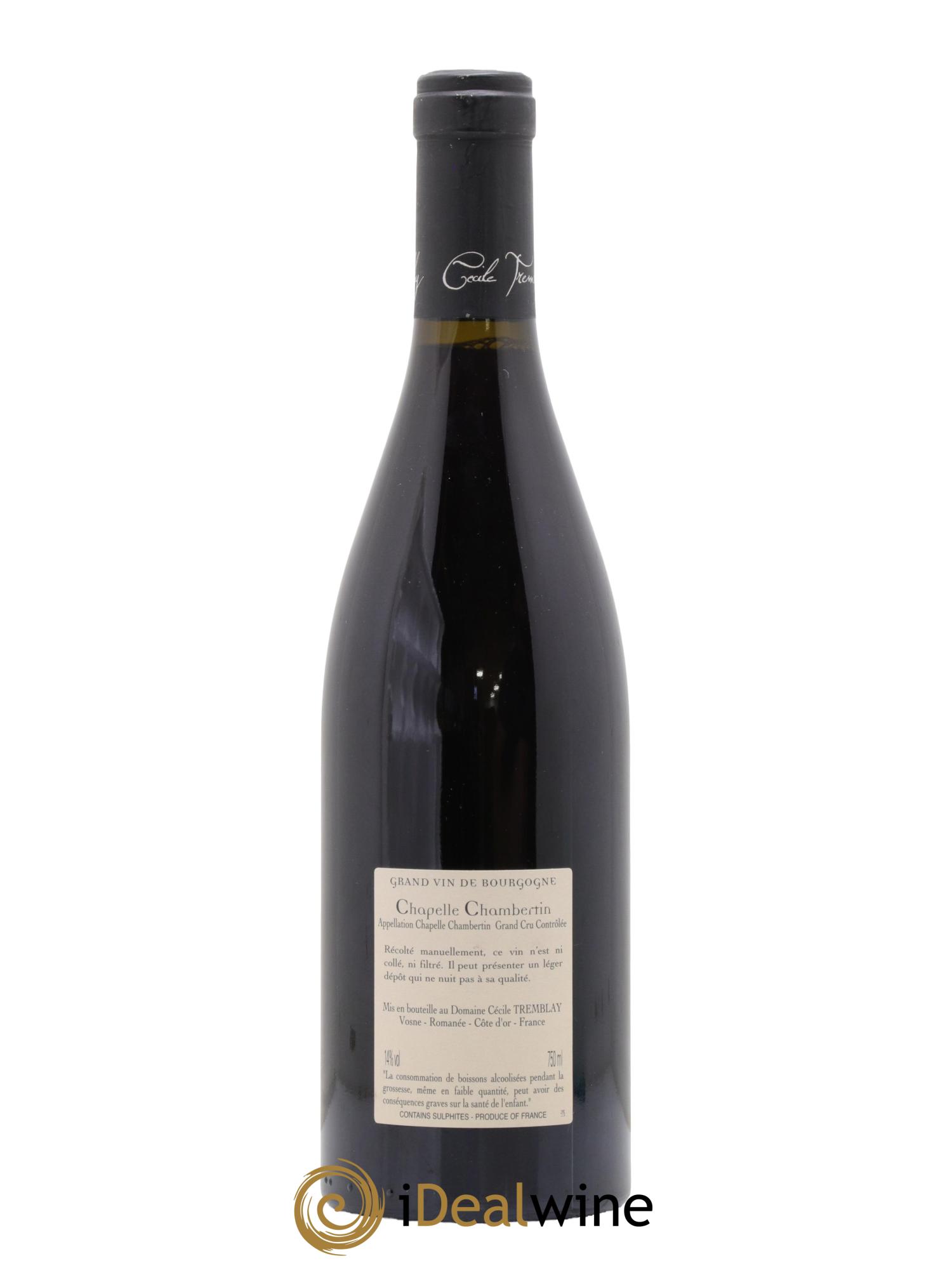 Chapelle-Chambertin Grand Cru Cécile Tremblay 2018 - Lotto di 1 bottiglia - 1