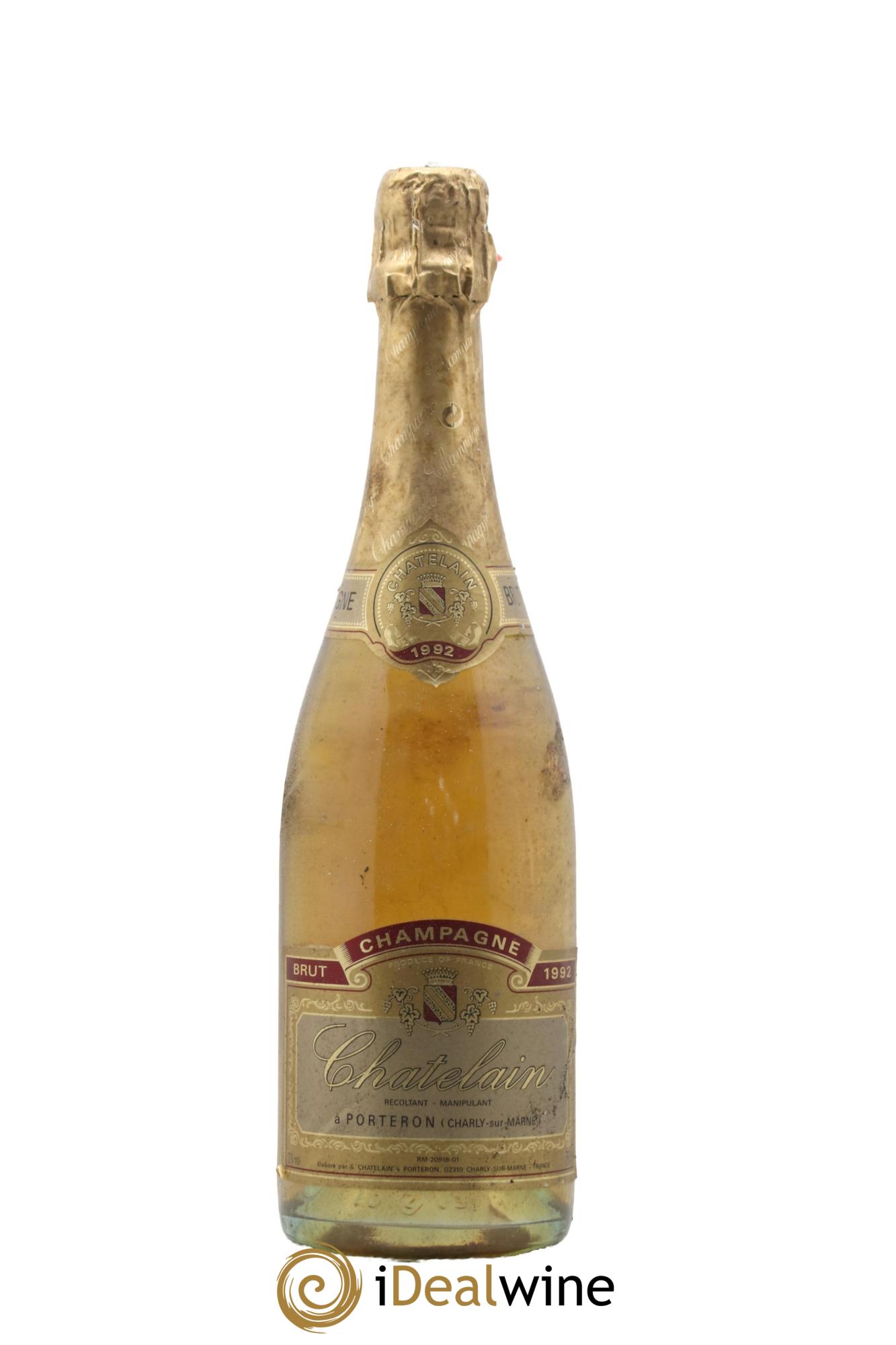 Champagne Brut Chatelin A Porteron 1992 - Lot de 1 bouteille - 0