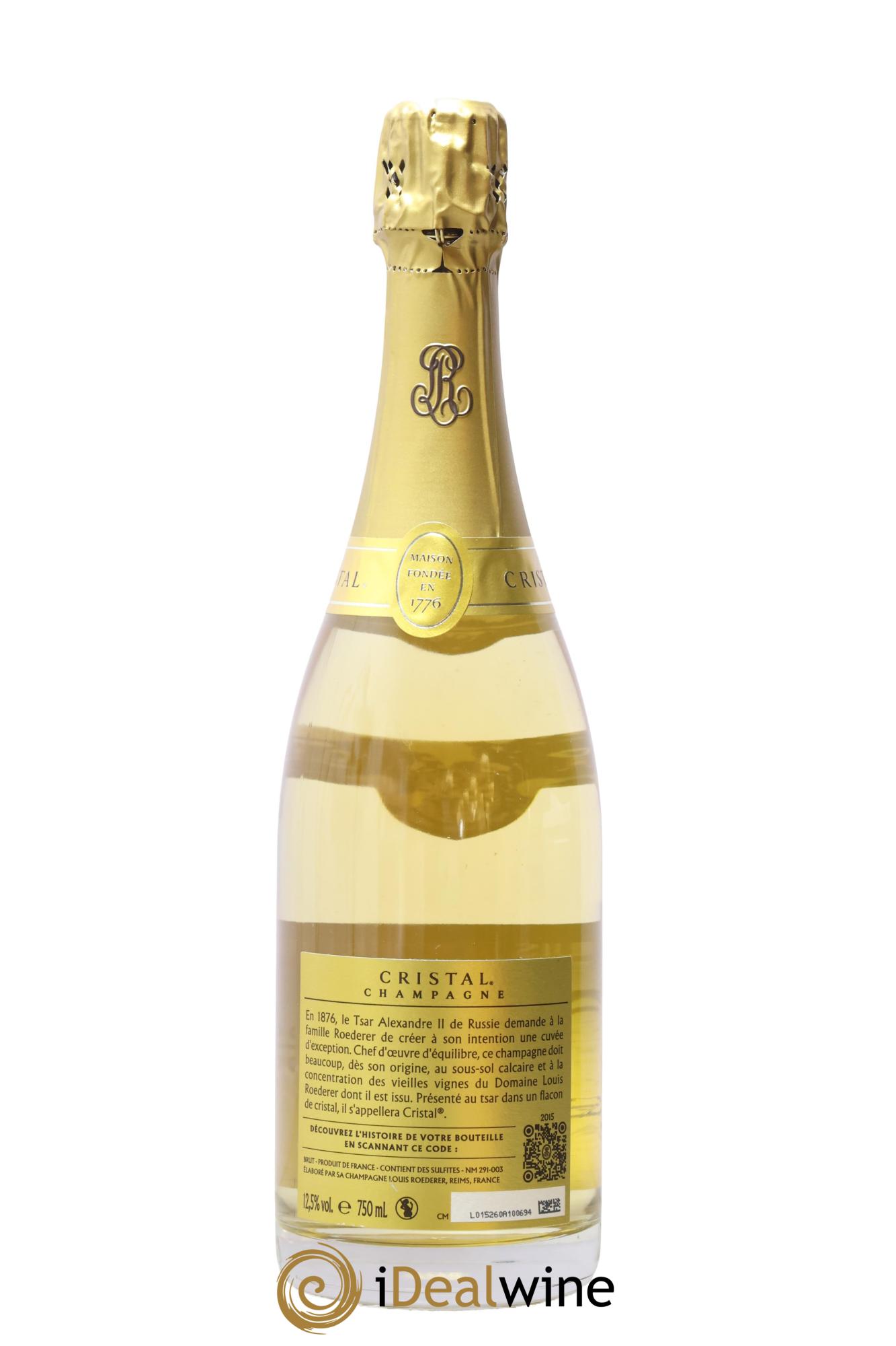 Cristal Louis Roederer 2015 - Lotto di 1 bottiglia - 1