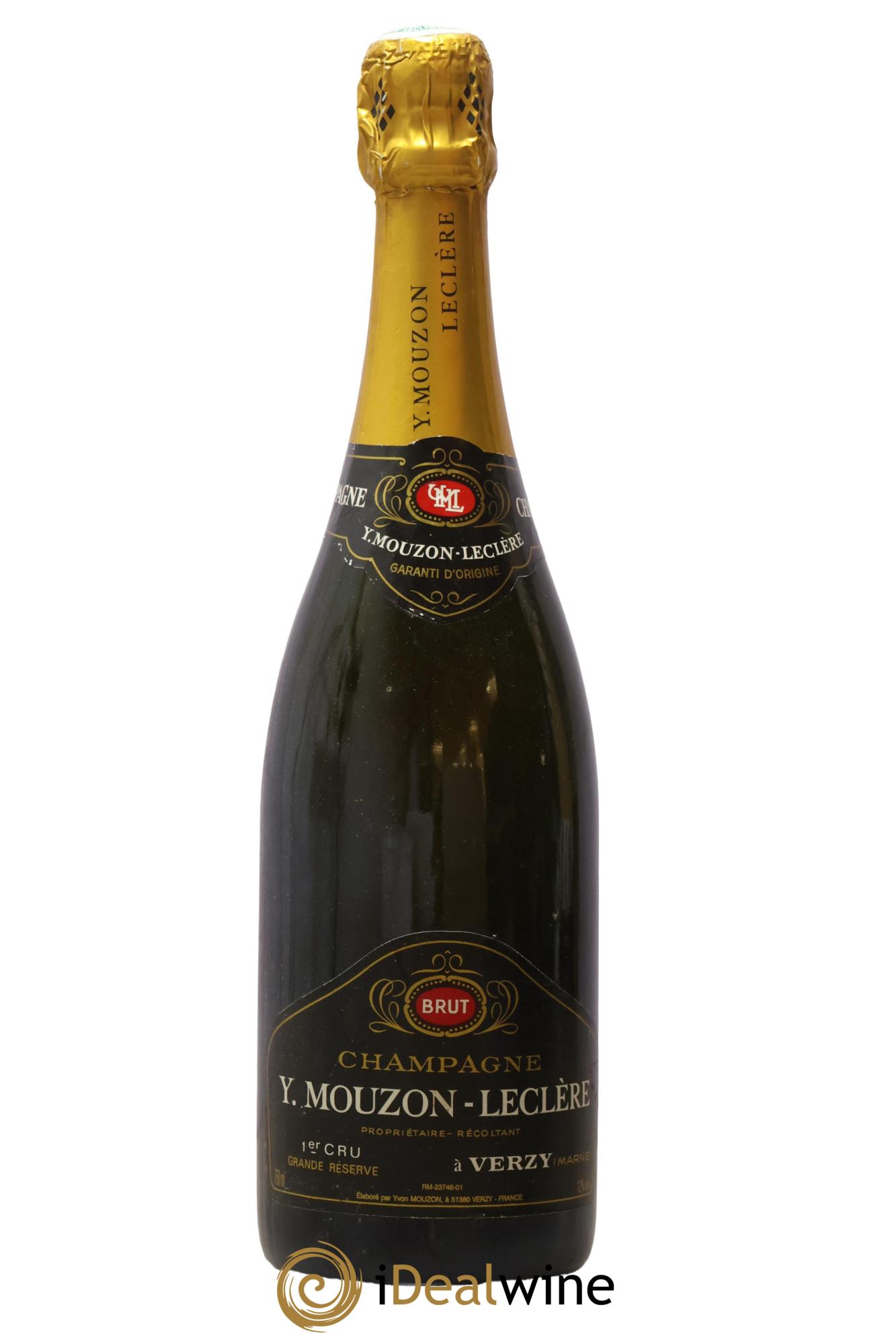 Champagne Premier Cru Grande Réserve Y. Mouzon-Leclère - Lot de 1 bouteille - 0