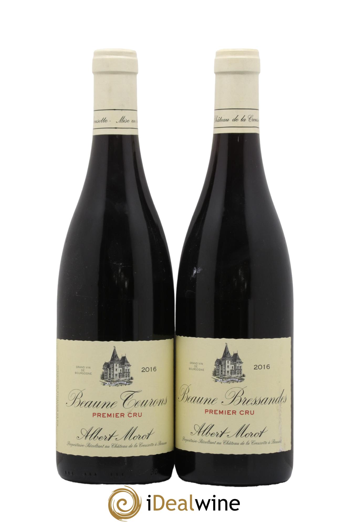 Beaune 1er Cru Les Teurons Domaine Albert Morot 2016 - Lot de 2 bouteilles - 0