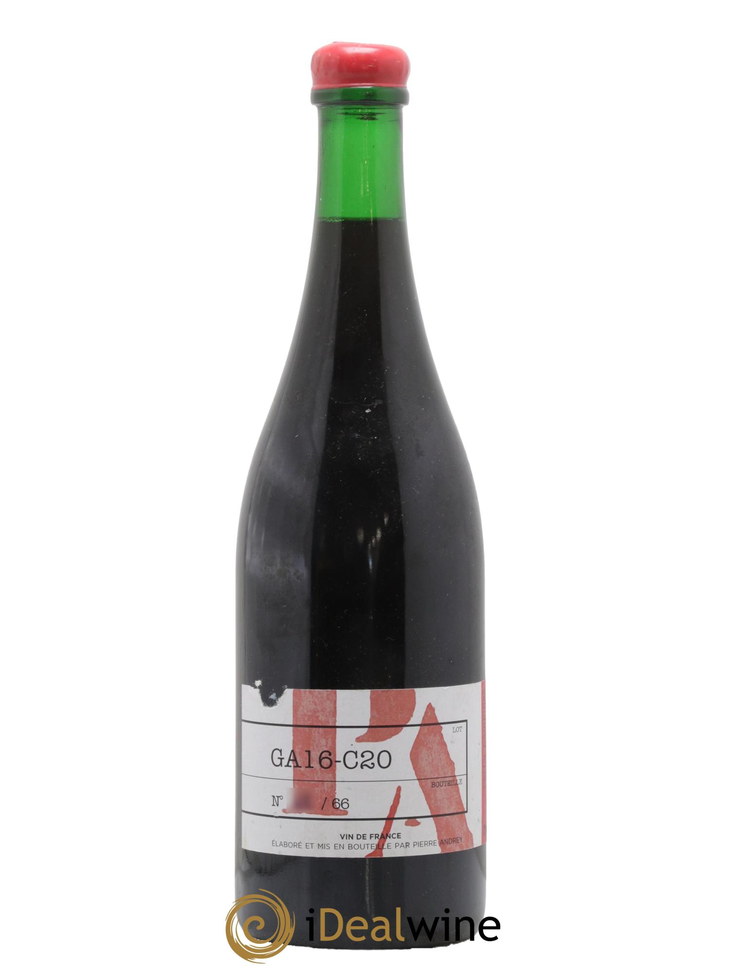 Vin de France GA16-C20 Domaine Pierre Andrey 2016 - Lot de 1 bouteille - 0