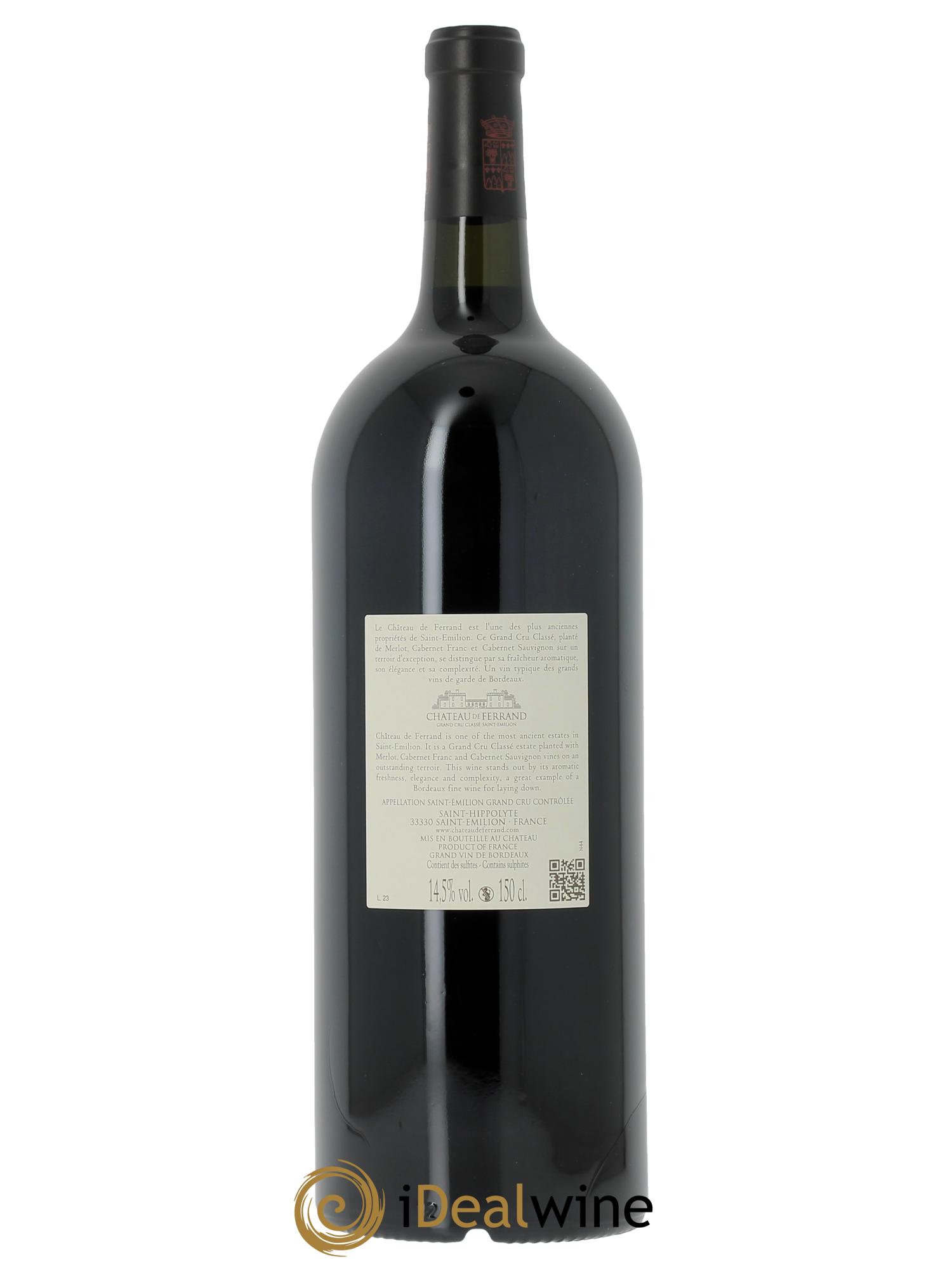 Château de Ferrand Grand Cru Classé (CBO à partir de 6 mgs) 2023 - Lot de 1 magnum - 1