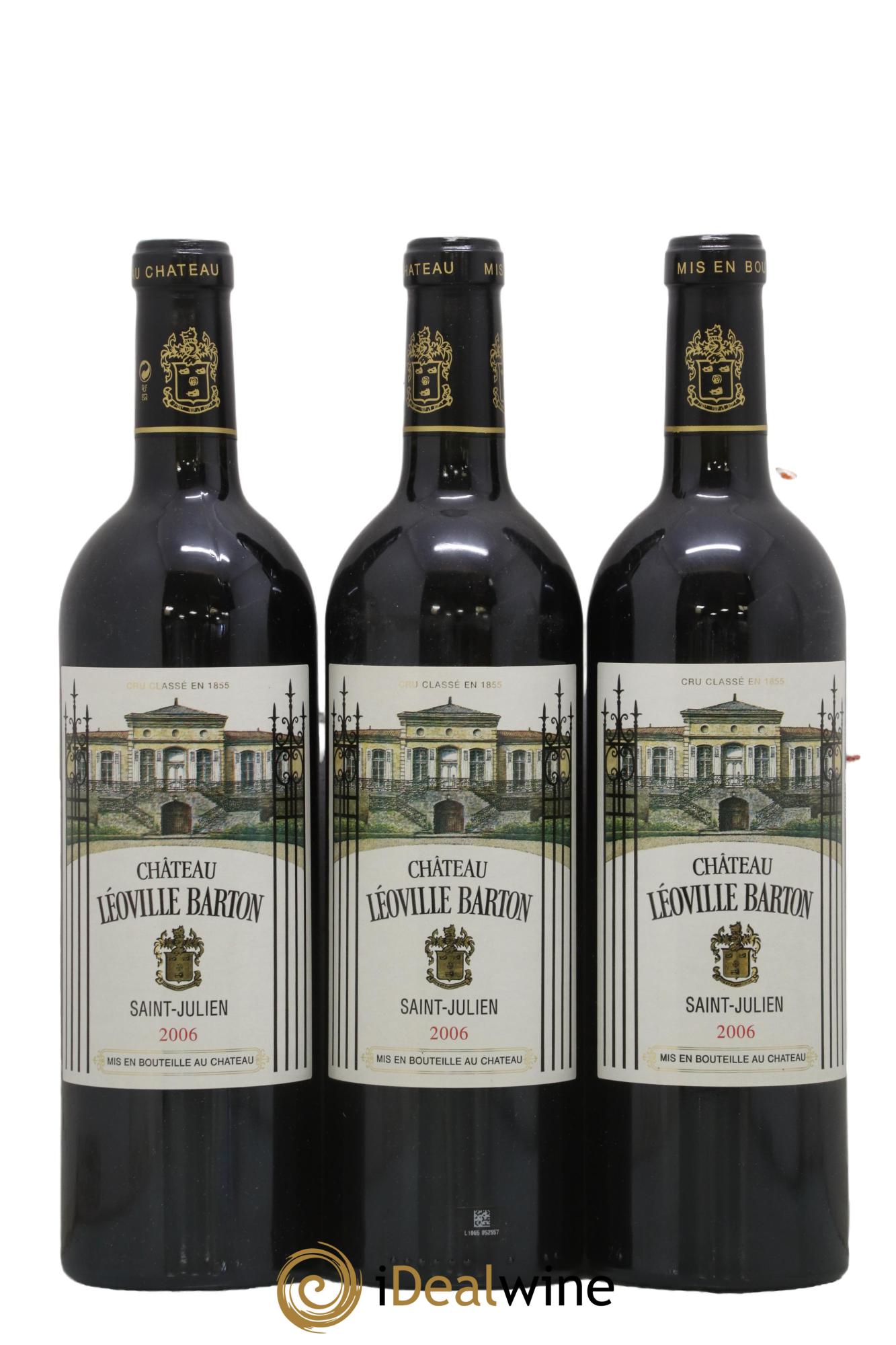 Château Léoville Barton 2ème Grand Cru Classé 2006 - Lot de 3 bouteilles - 0