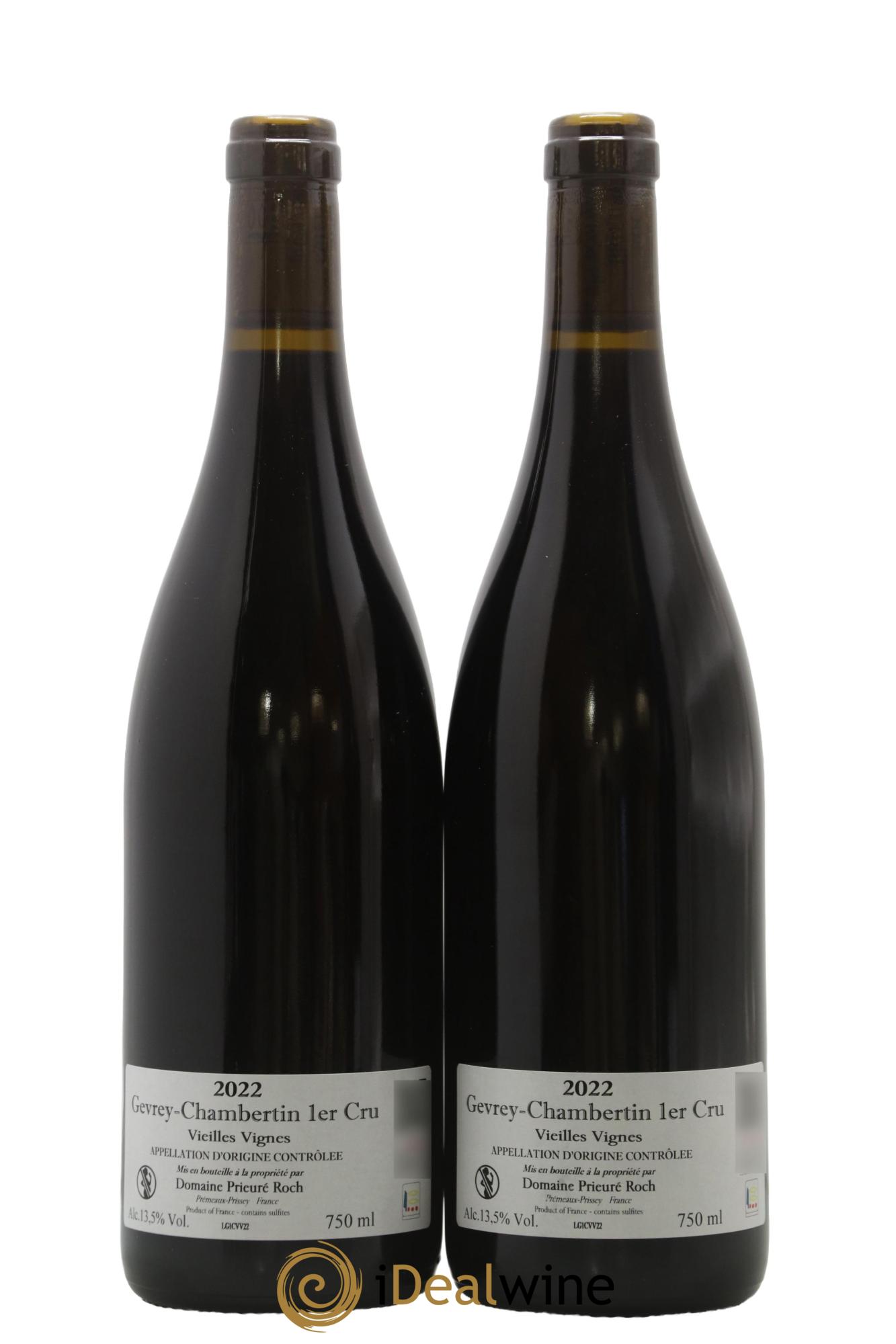 Gevrey-Chambertin  1er Cru Vieilles Vignes Prieuré Roch 2022 - Lot de 2 bouteilles - 1