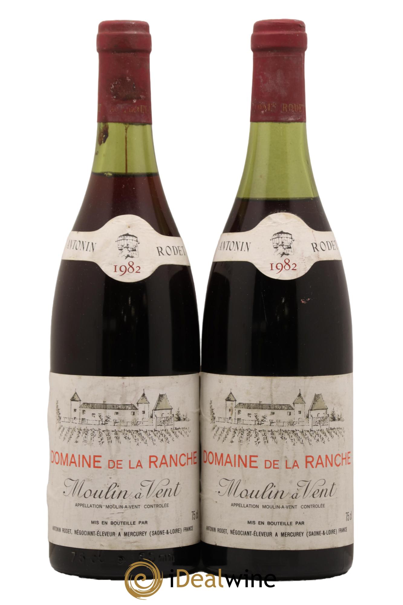 Moulin-à-Vent Domaine de la Ranche Antonin Rodet 1982 - Lot de 2 bouteilles - 0